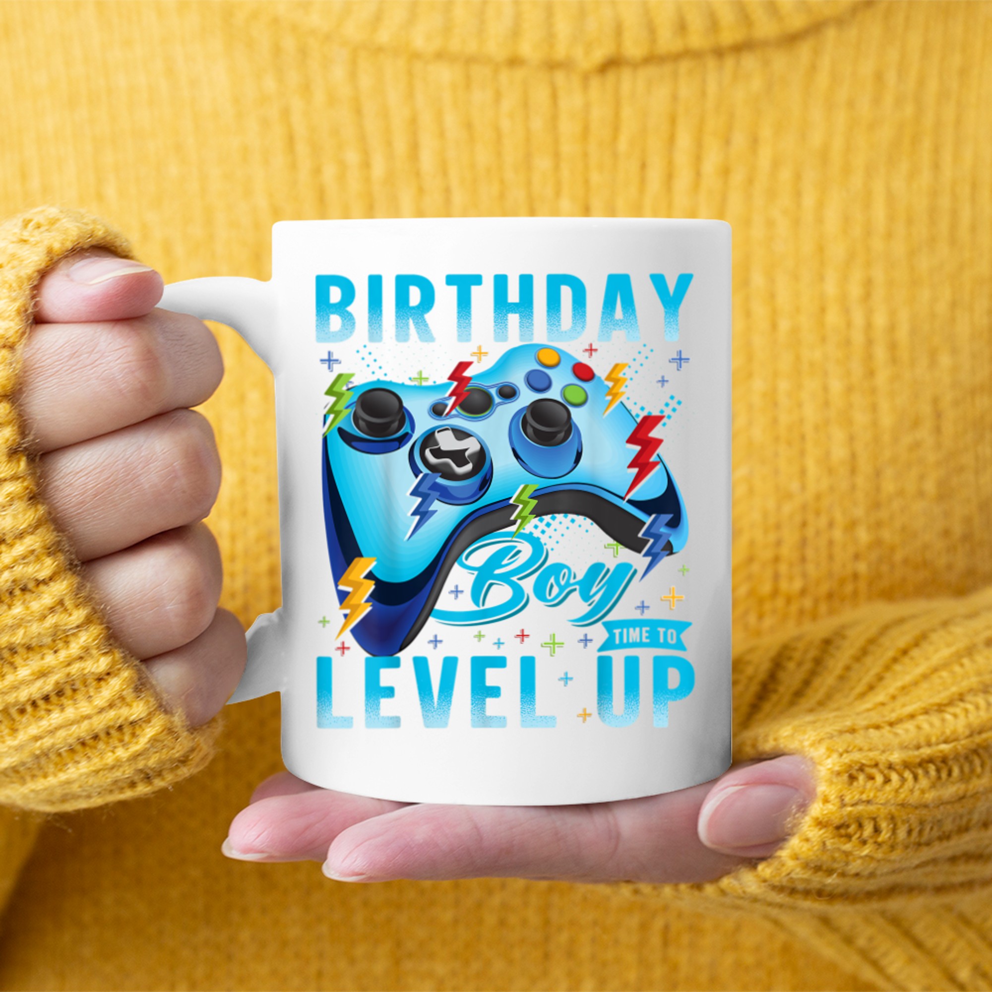 Birthday Boy Time to Level Up Video Game Birthday Gamer Mug