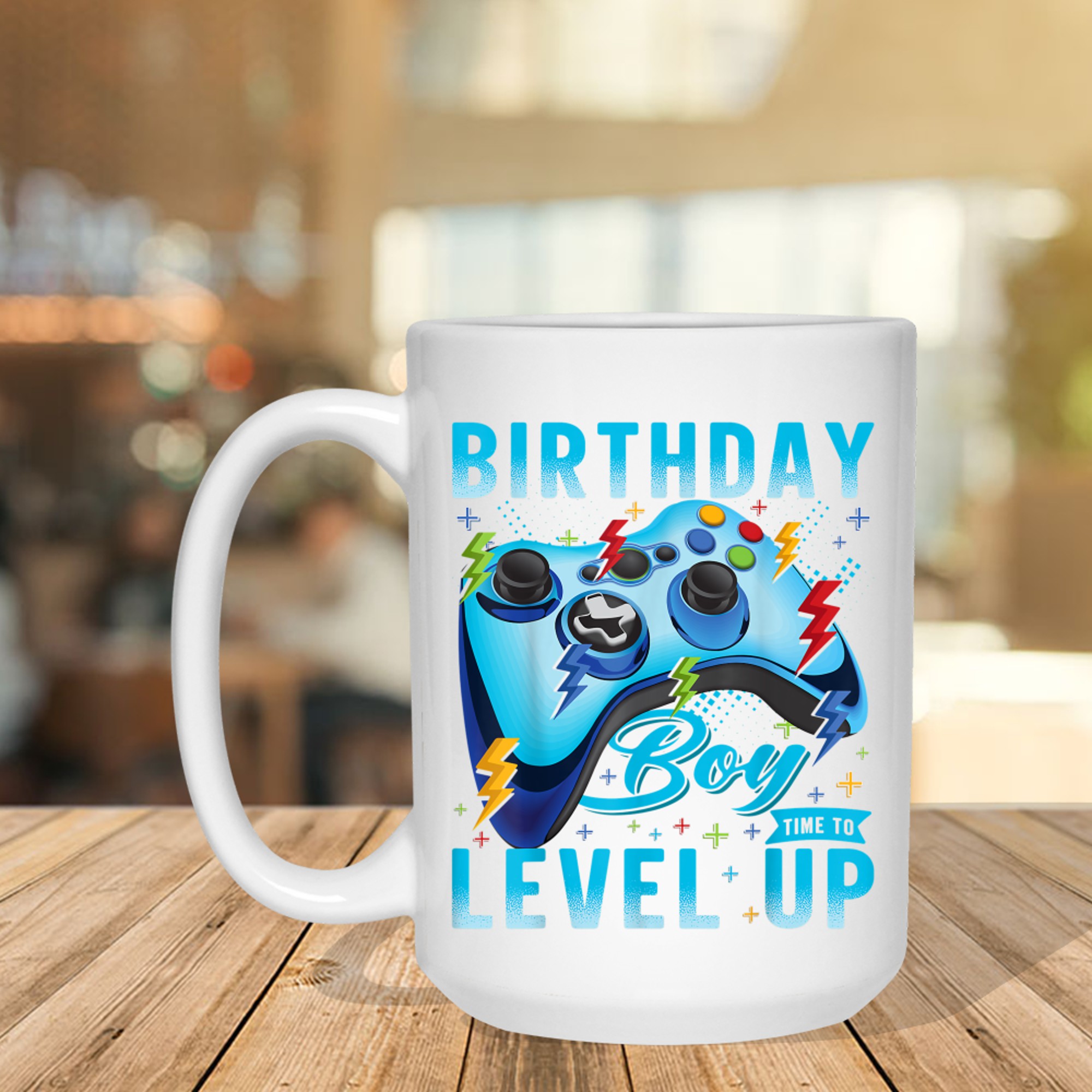 Birthday Boy Time to Level Up Video Game Birthday Gamer Mug