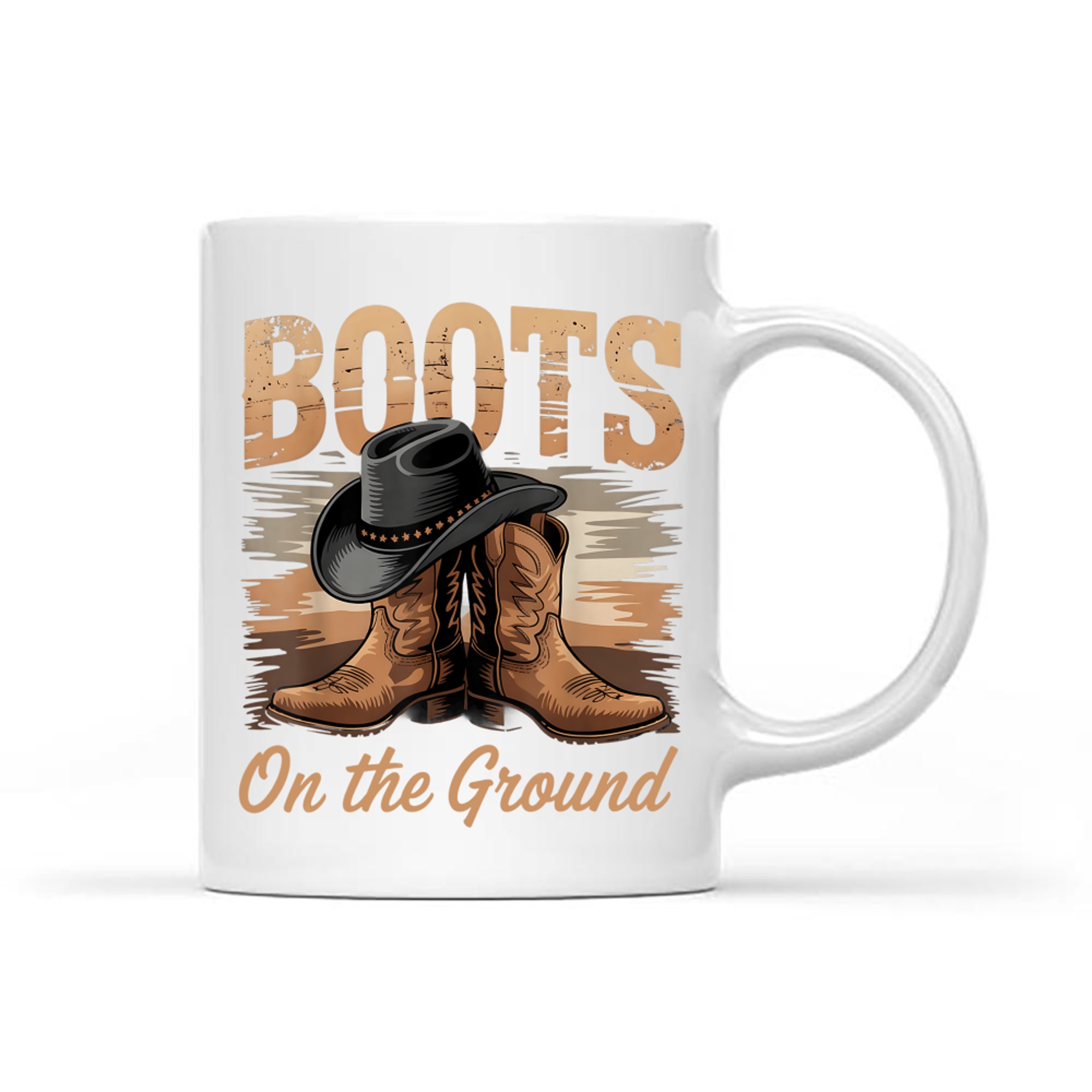 Boots On The Ground Black Cowgirl Melanin Mug