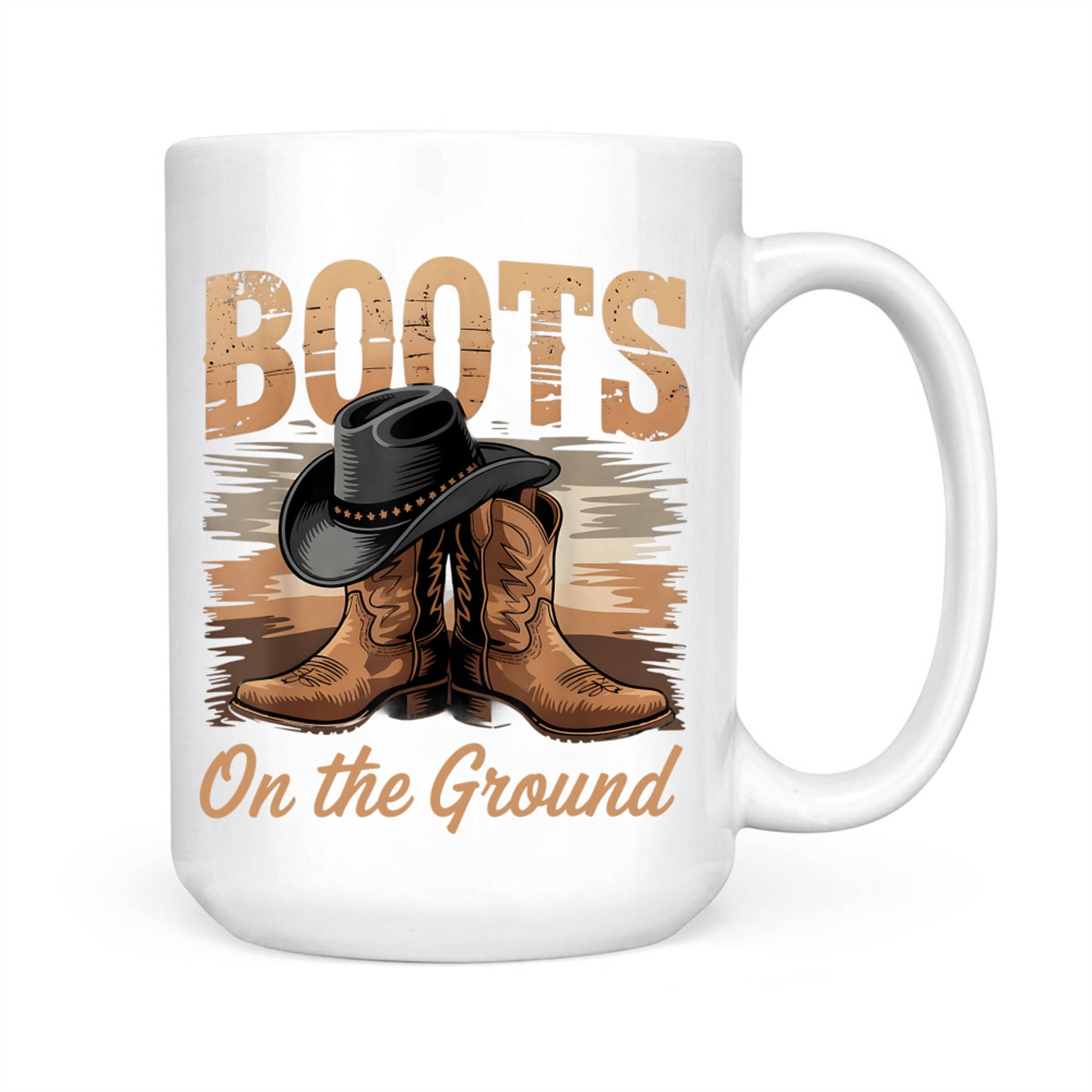 Boots On The Ground Black Cowgirl Melanin Mug
