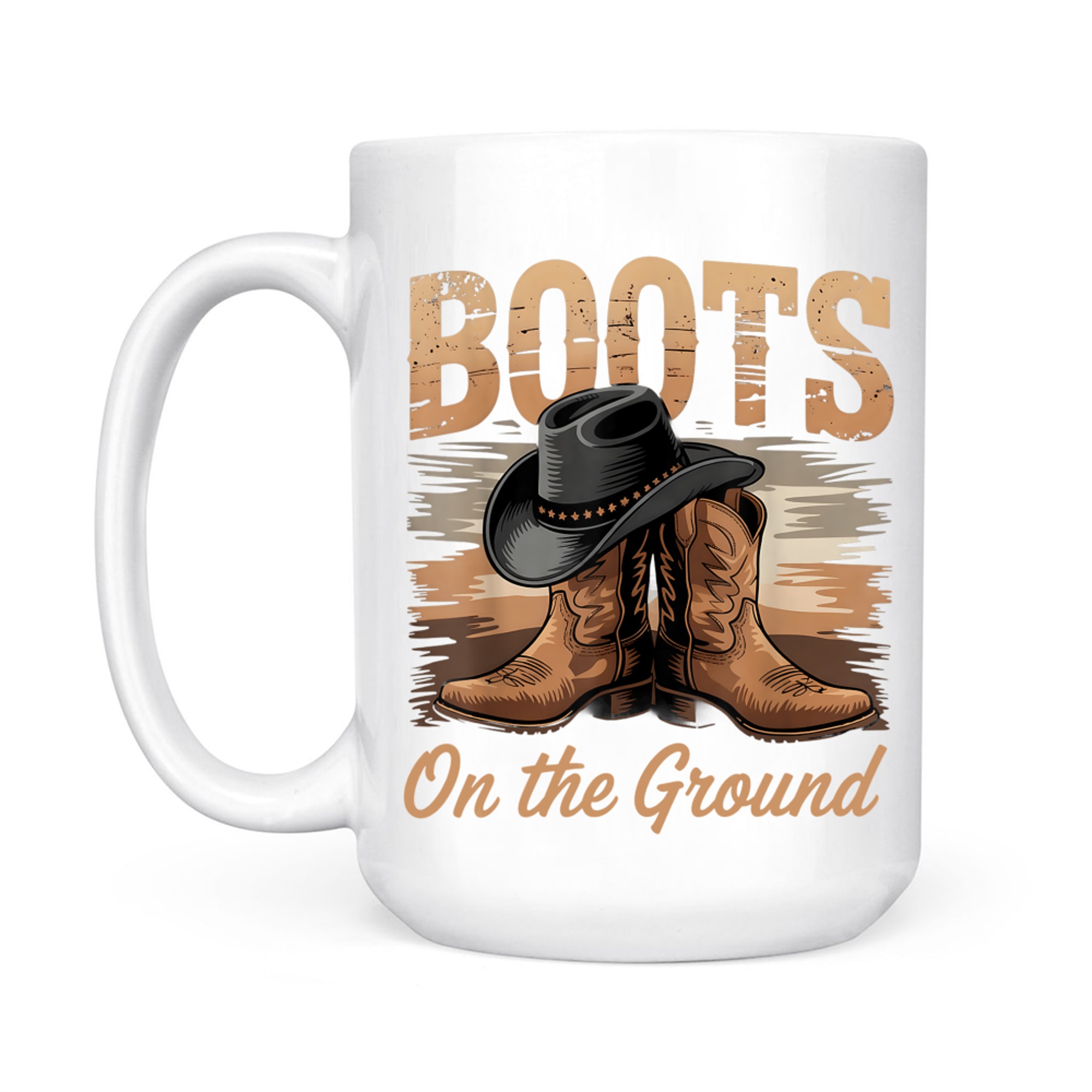 Boots On The Ground Black Cowgirl Melanin Mug