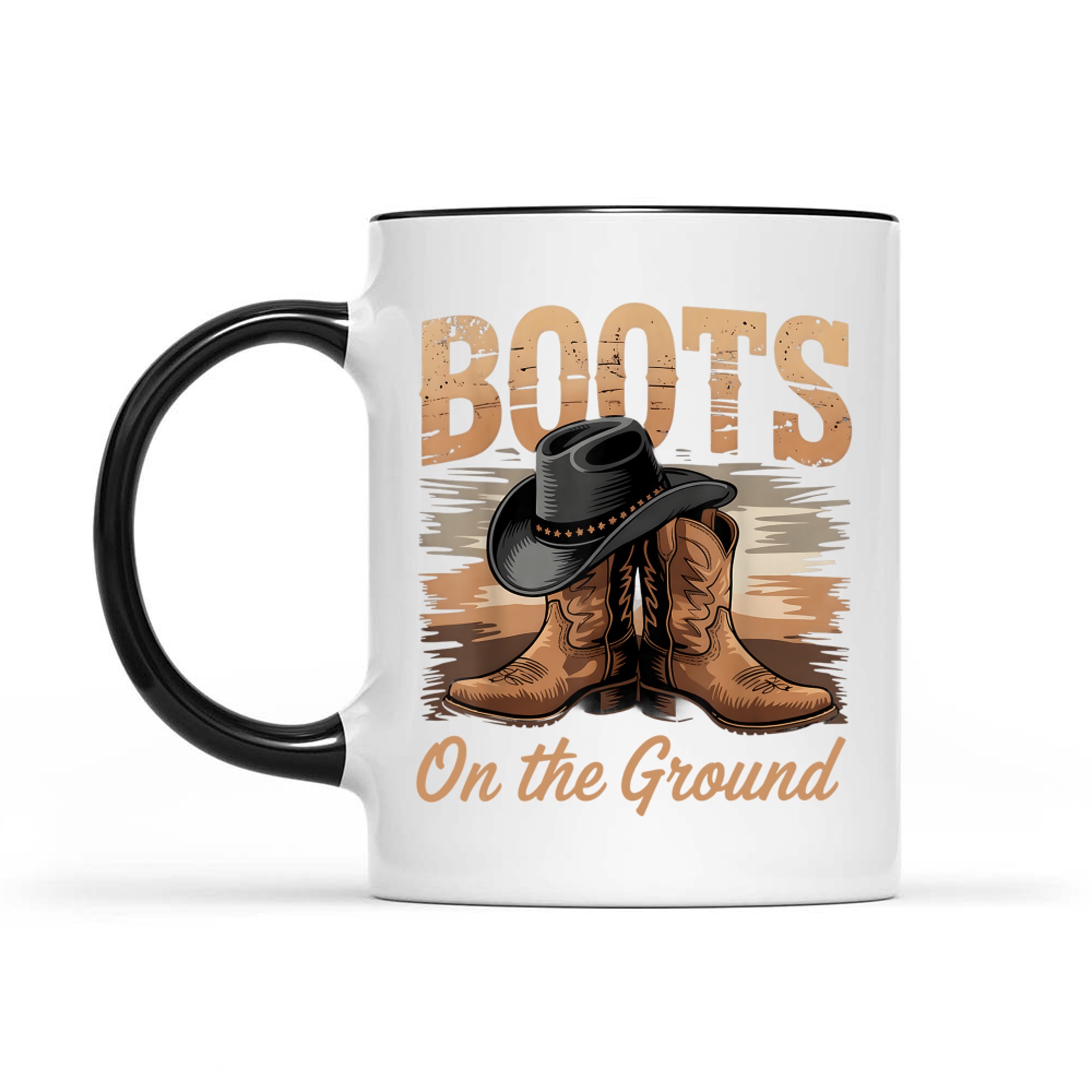 Boots On The Ground Black Cowgirl Melanin Mug
