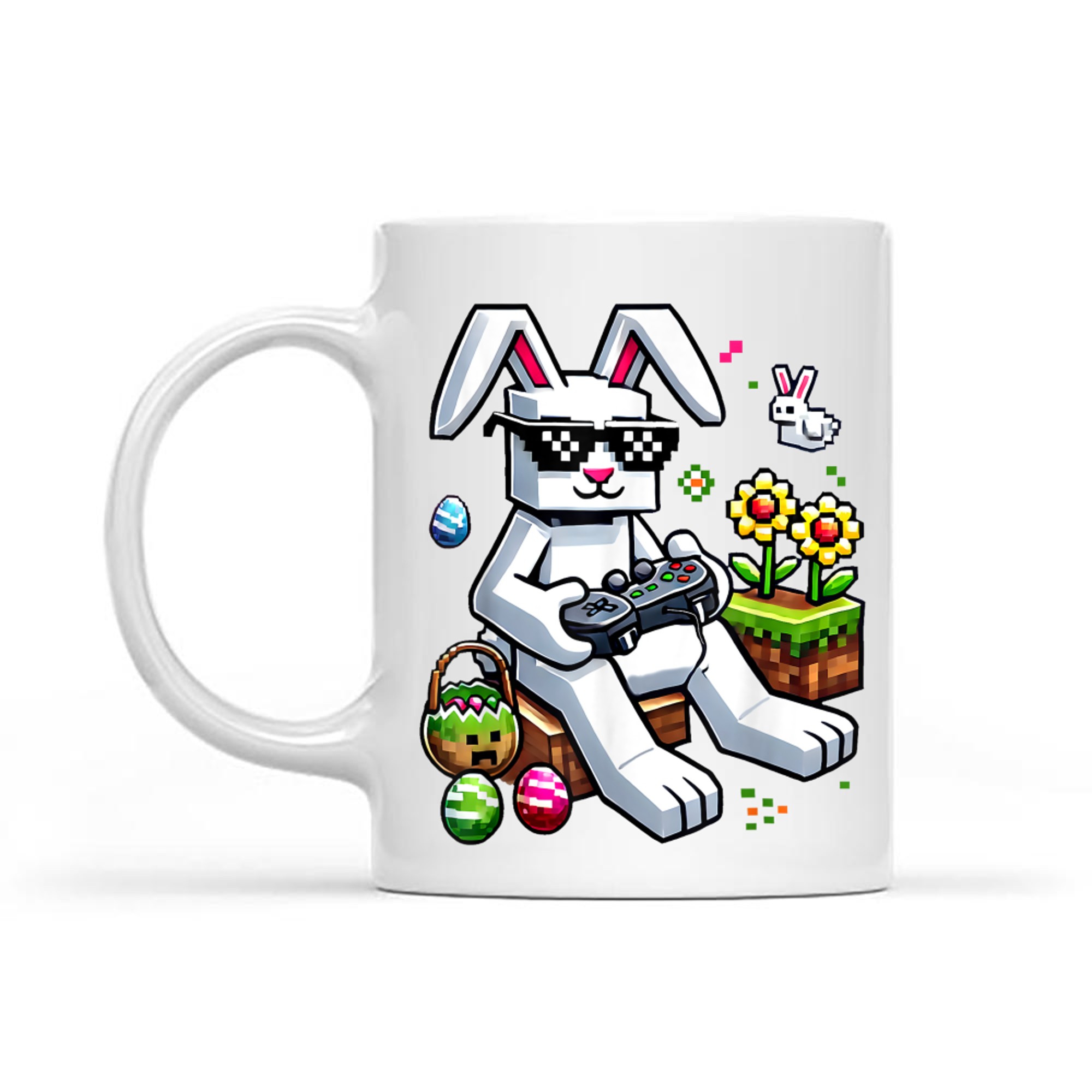 Boys Happy Easter Day Bunny Egg Video Game Mug
