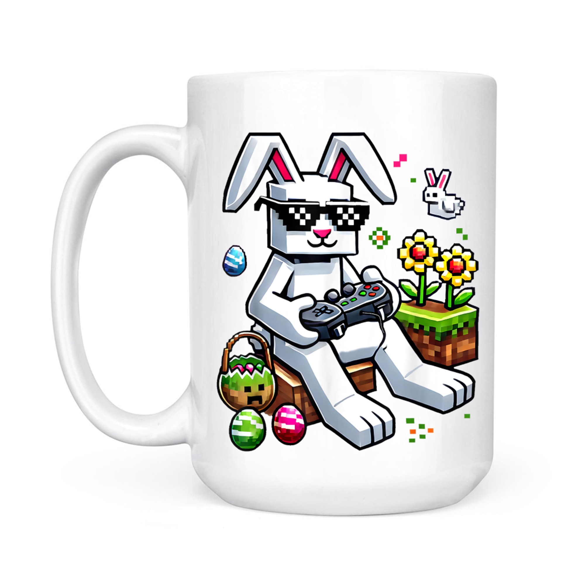 Boys Happy Easter Day Bunny Egg Video Game Mug