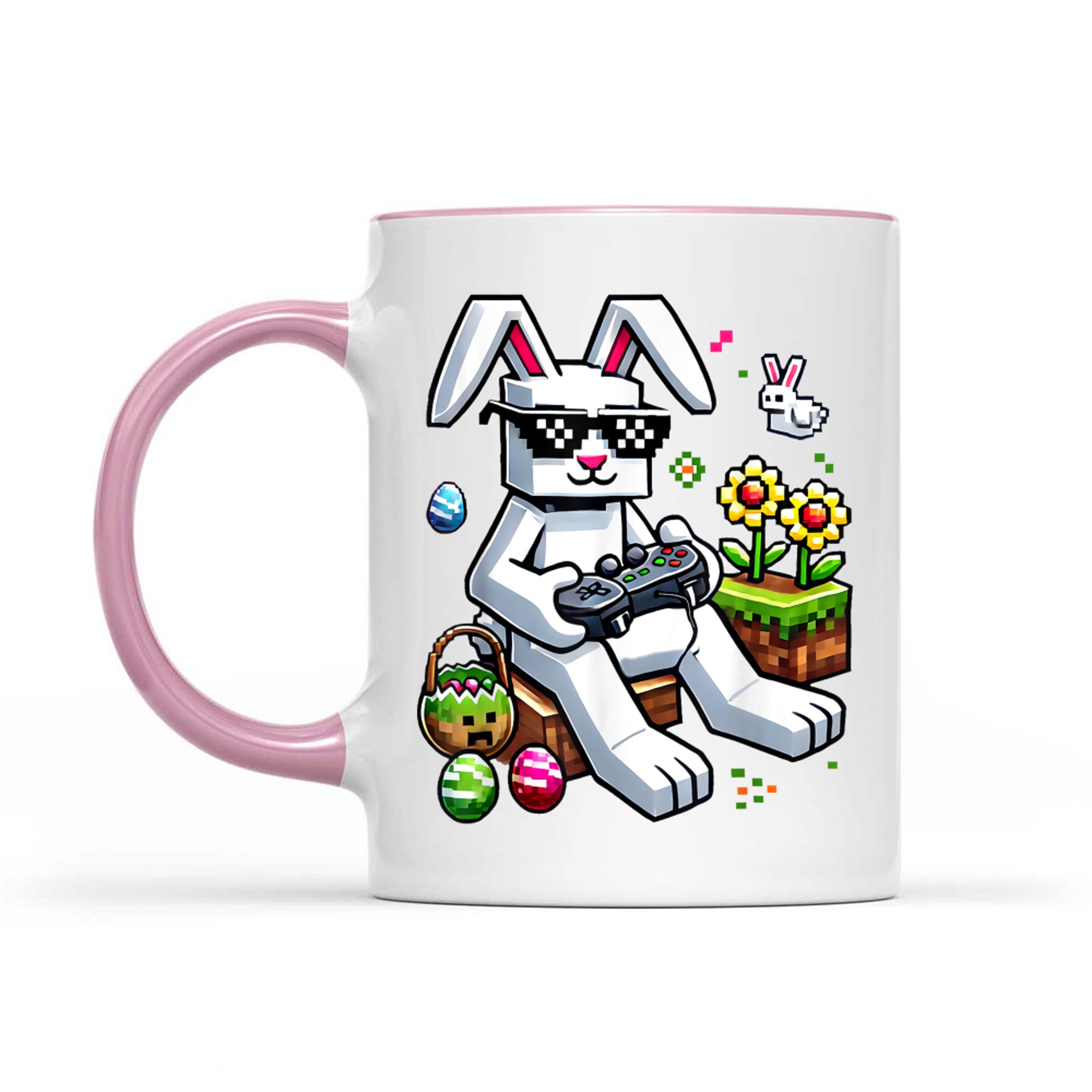 Boys Happy Easter Day Bunny Egg Video Game Mug