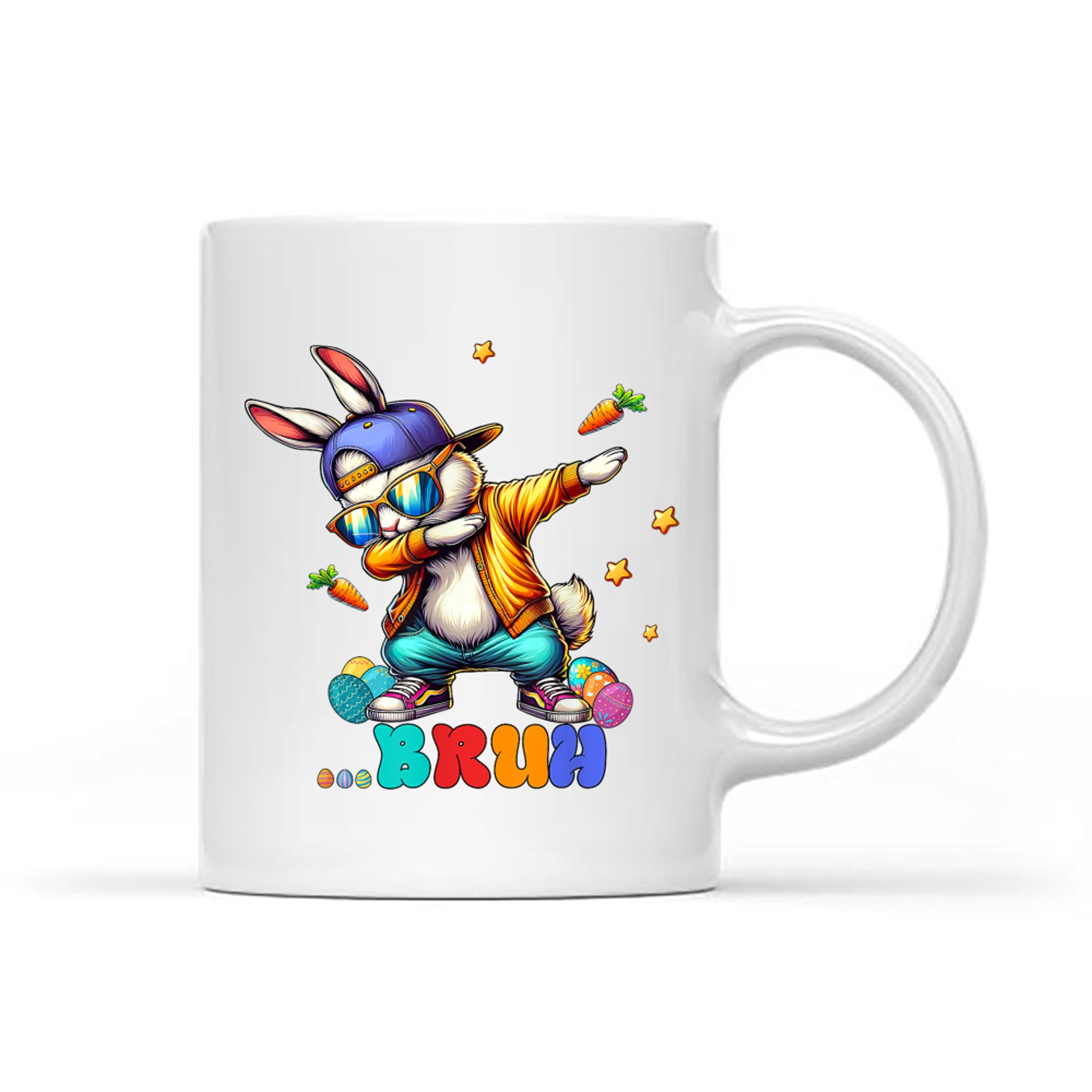 Bruh Dab Bunny Easter Funny Mug