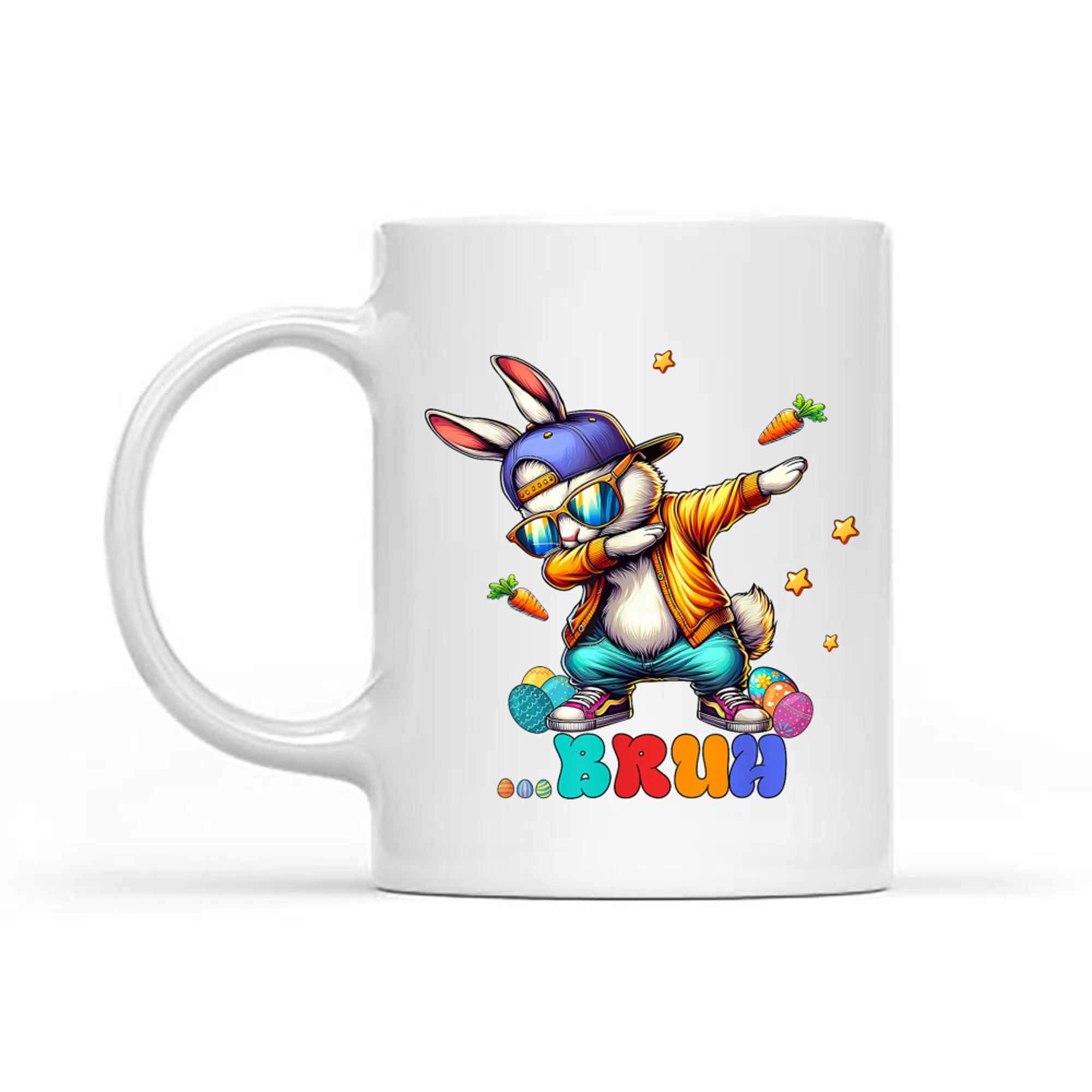Bruh Dab Bunny Easter Funny Mug
