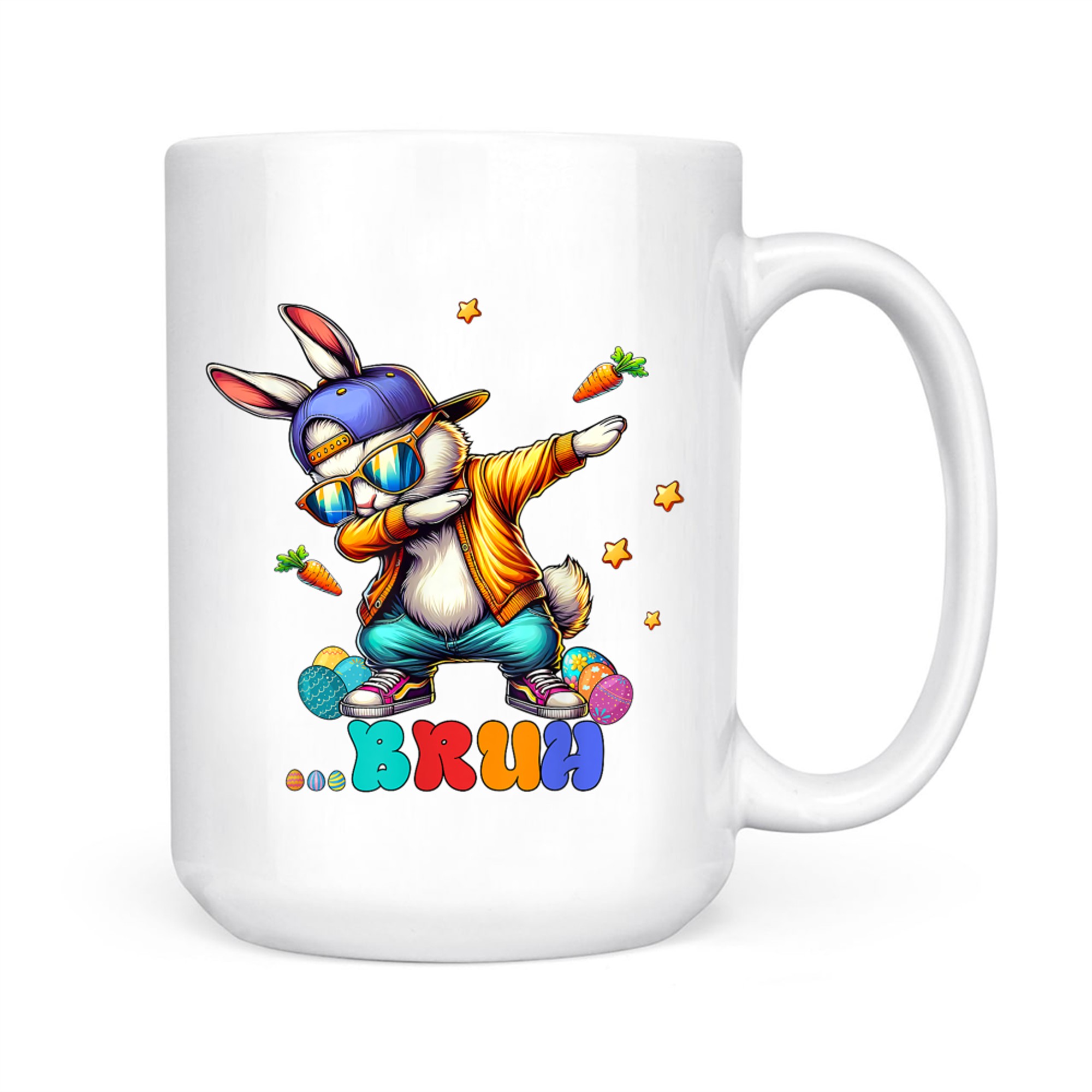 Bruh Dab Bunny Easter Funny Mug