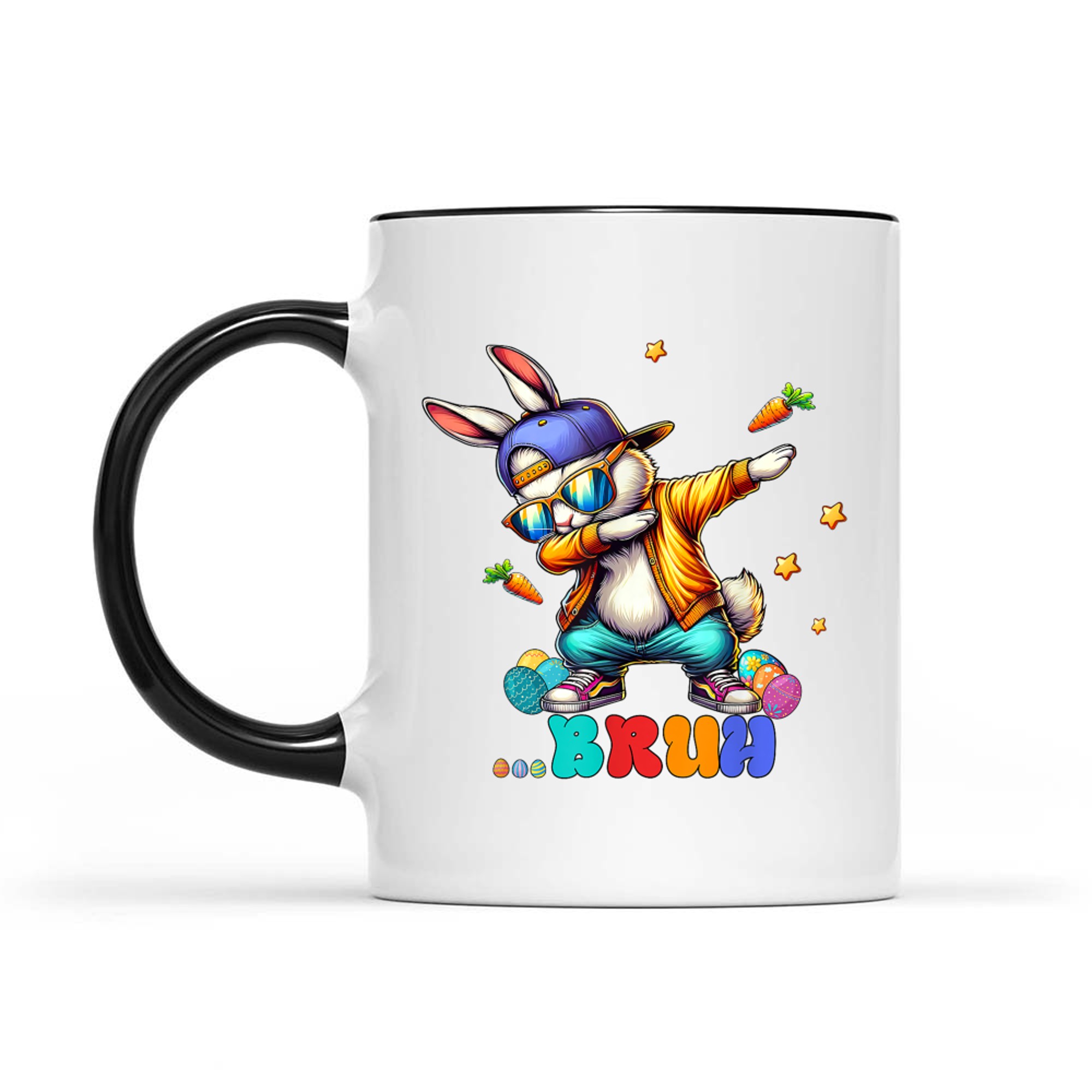Bruh Dab Bunny Easter Funny Mug