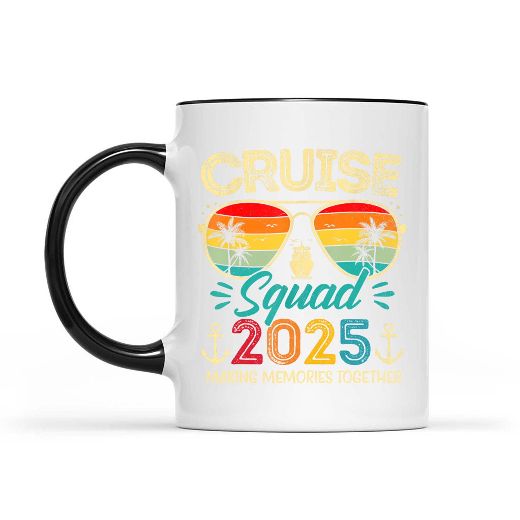 Cruise Squad Glasses Palm  Summer Vacation Mug