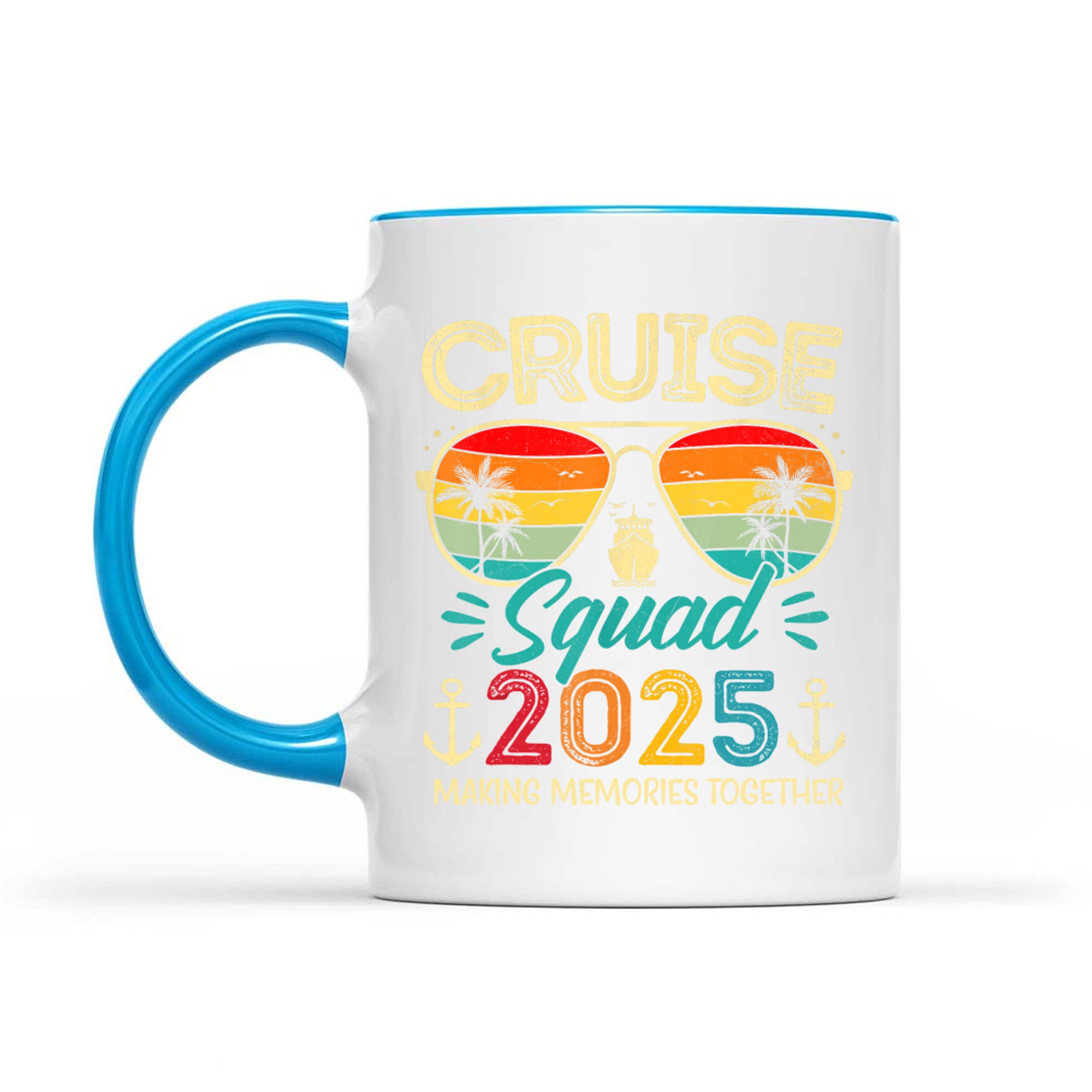 Cruise Squad Glasses Palm  Summer Vacation Mug