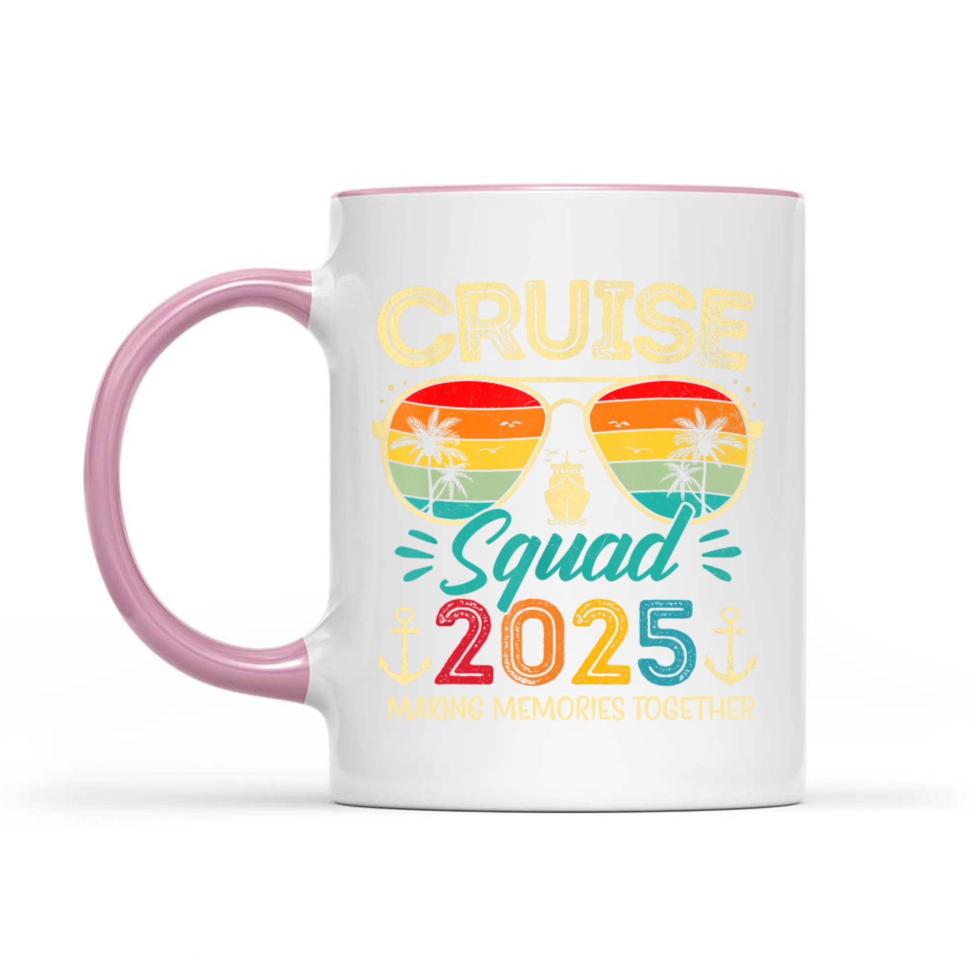 Cruise Squad Glasses Palm  Summer Vacation Mug