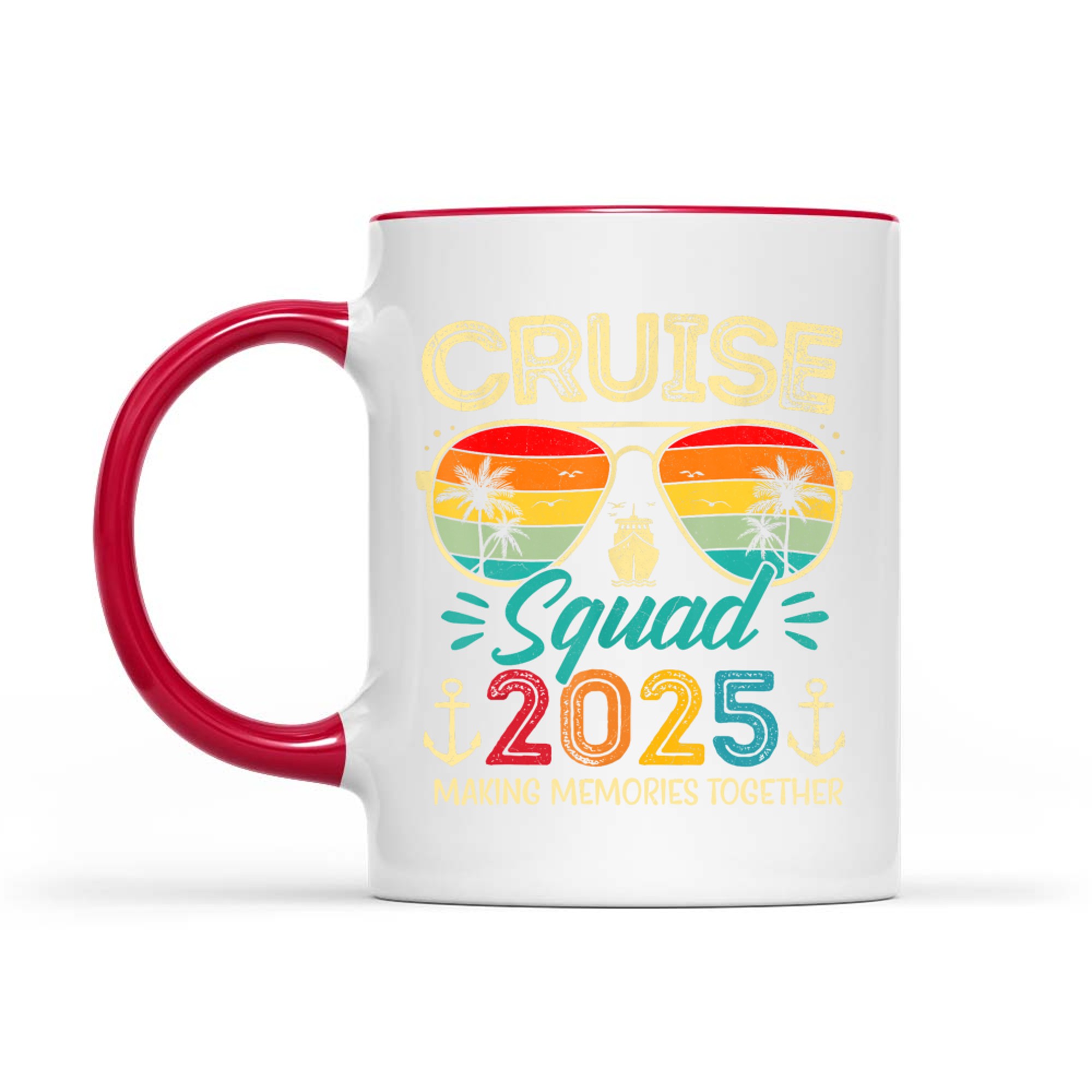 Cruise Squad Glasses Palm  Summer Vacation Mug