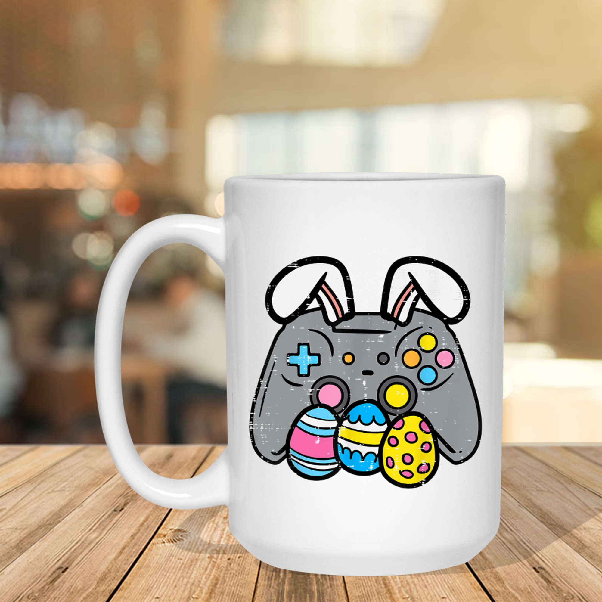 Easter Video Game Bunny Eggs Gaming Gamer Mug