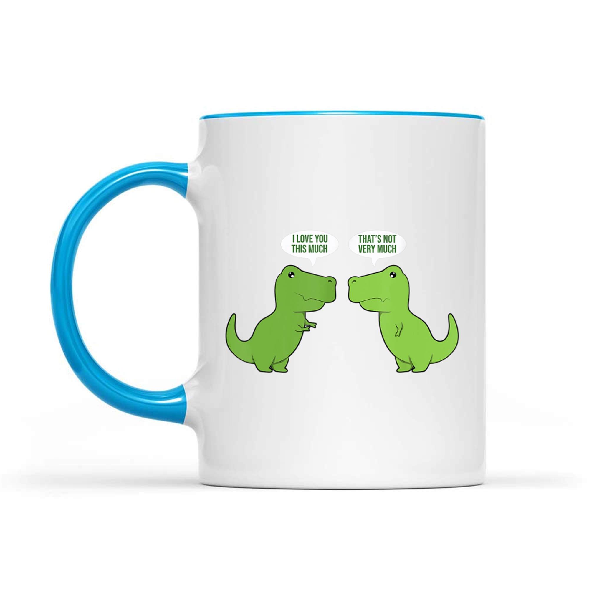 Funny Cute T-Rex Dinosaur Funny Text Humour Happy Mug