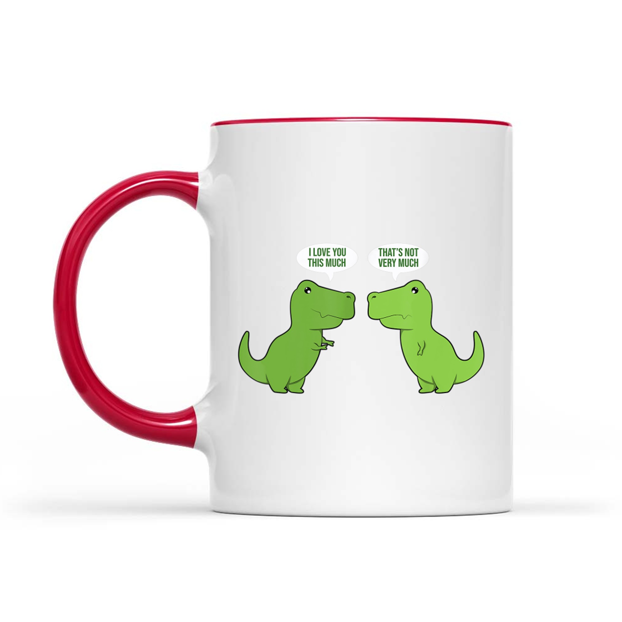 Funny Cute T-Rex Dinosaur Funny Text Humour Happy Mug