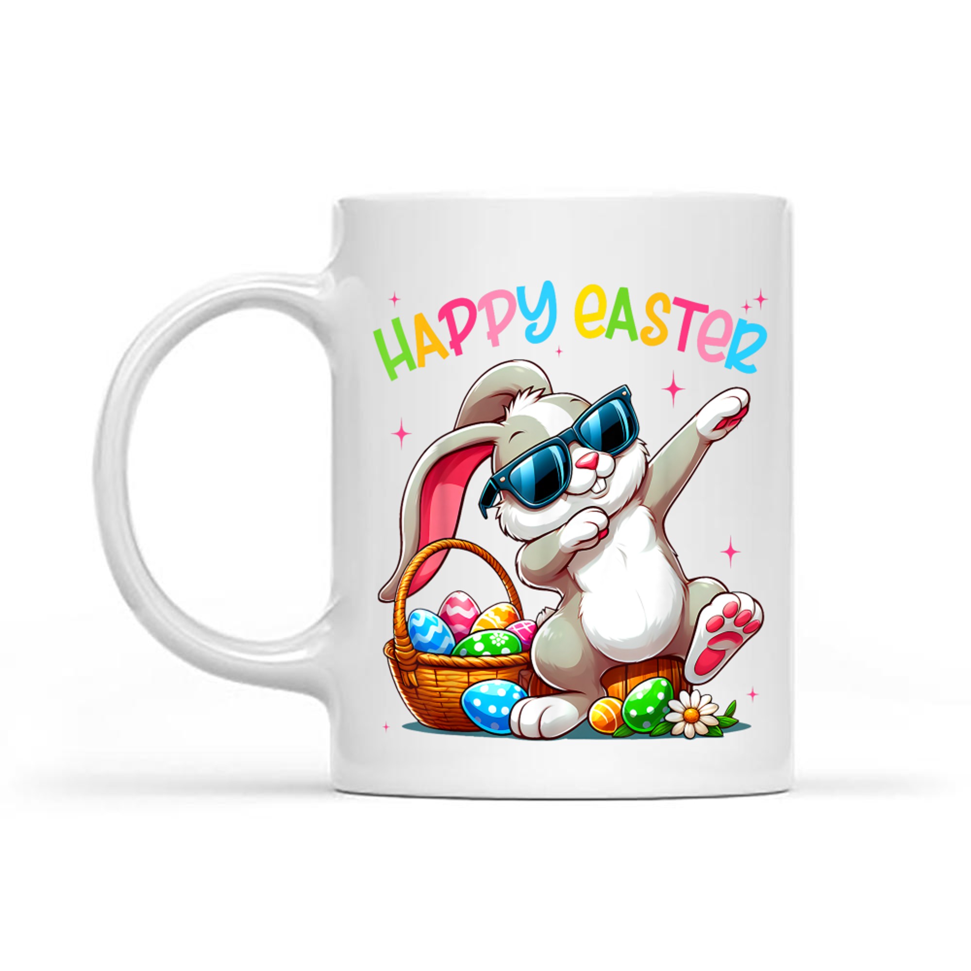 Funny Dabbing Bunny Easter Happy Easter Mug
