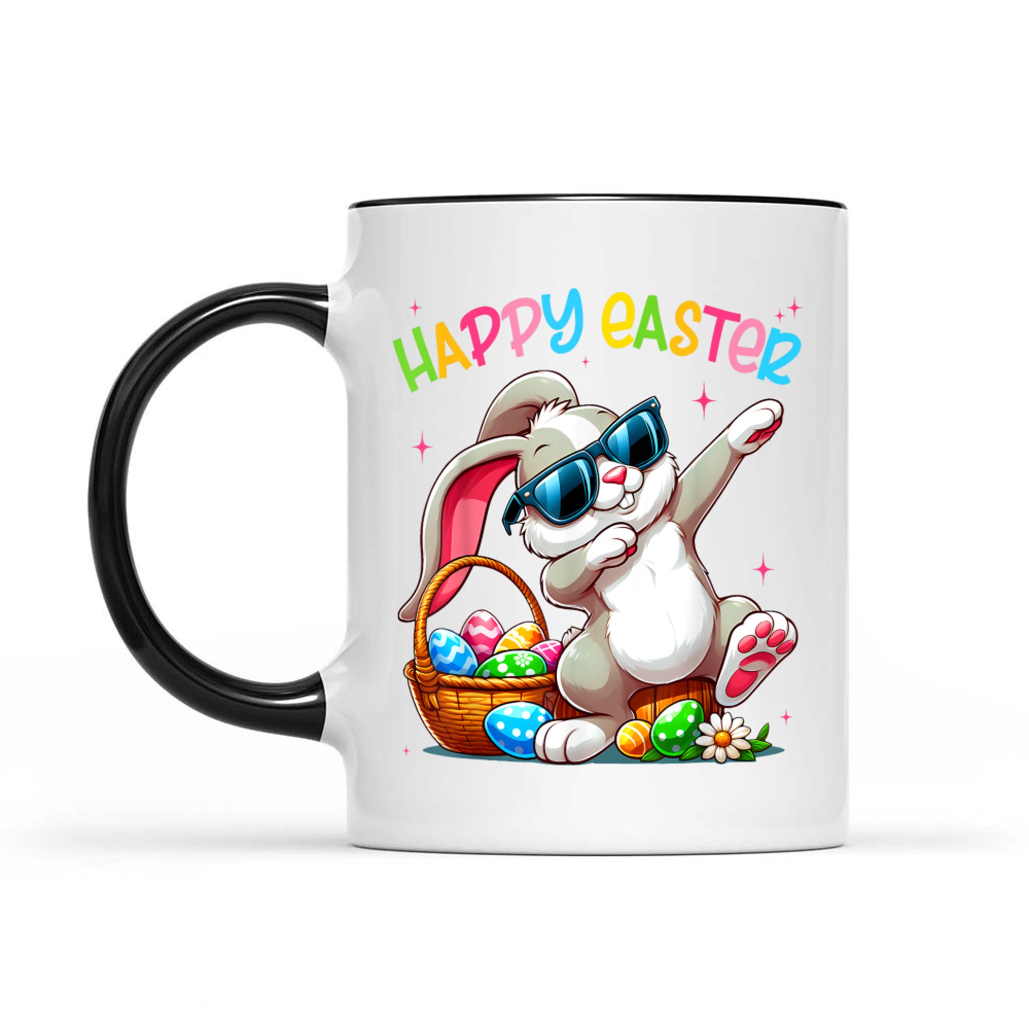 Funny Dabbing Bunny Easter Happy Easter Mug