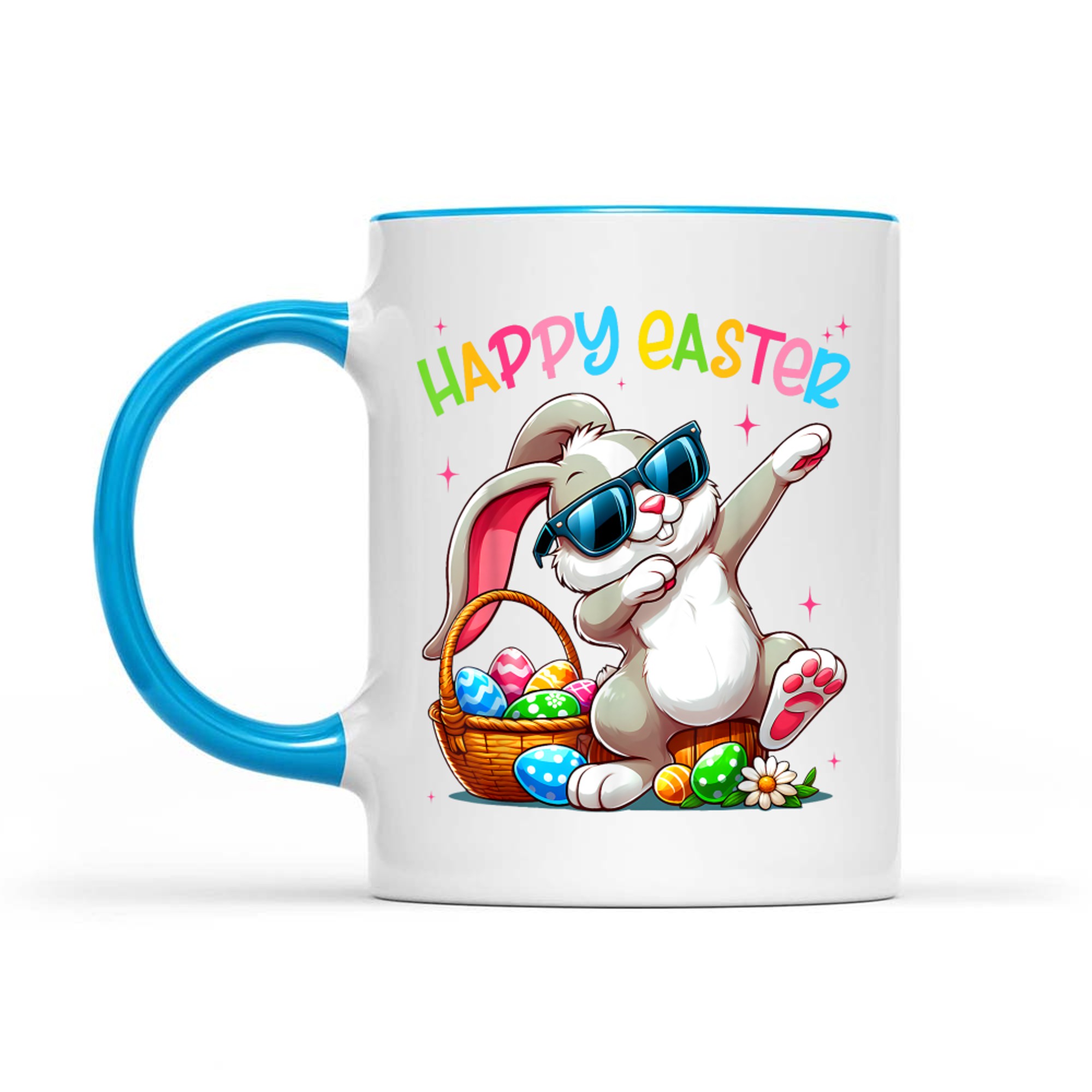 Funny Dabbing Bunny Easter Happy Easter Mug