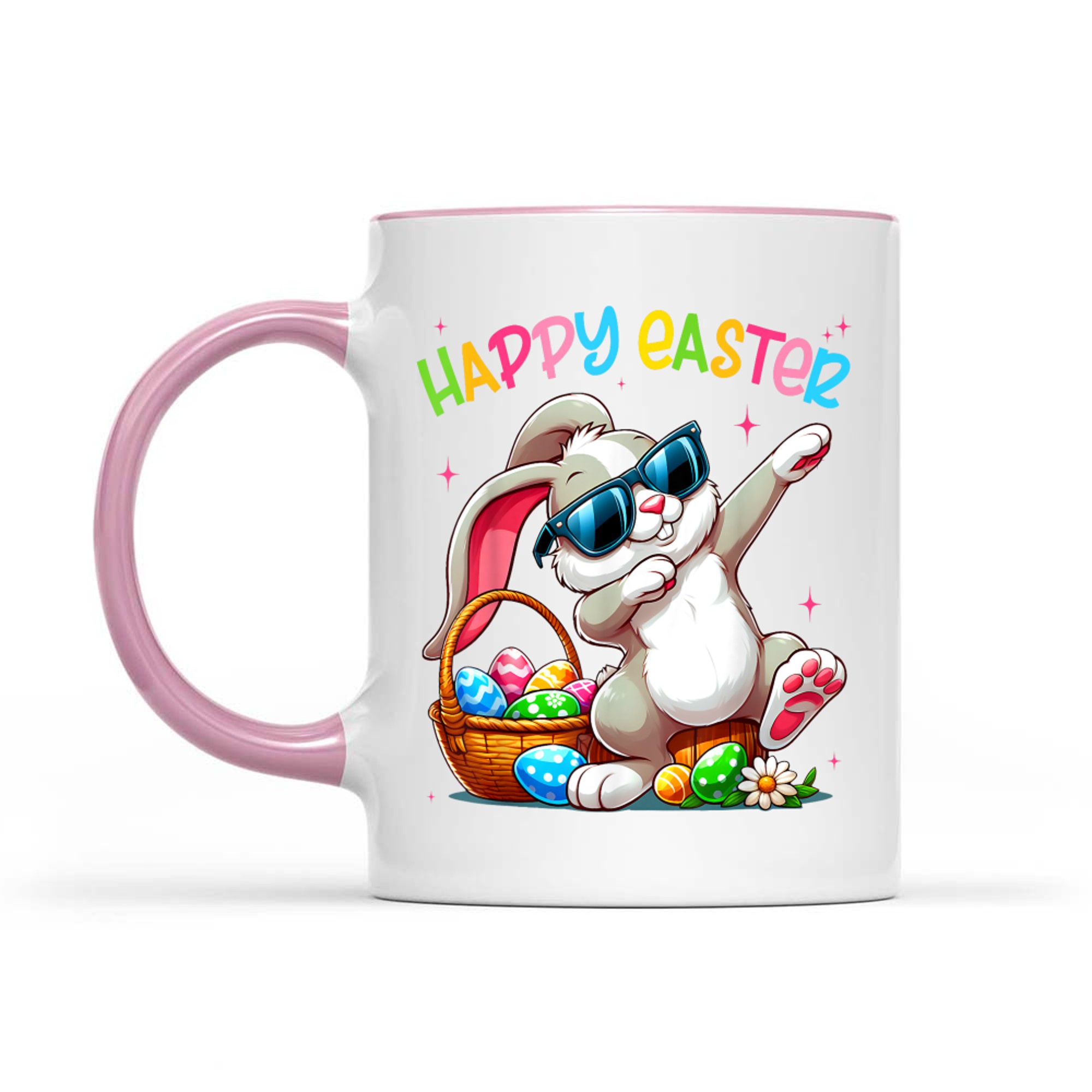 Funny Dabbing Bunny Easter Happy Easter Mug