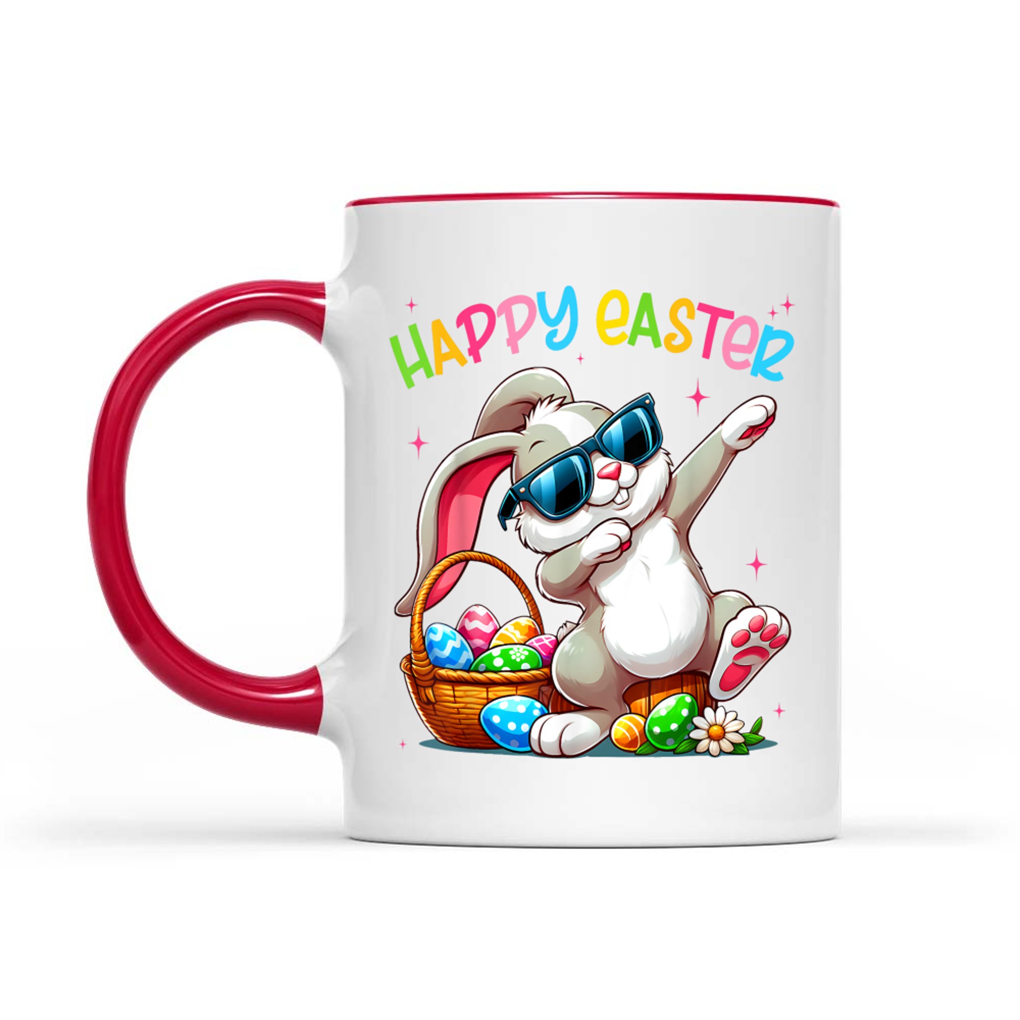 Funny Dabbing Bunny Easter Happy Easter Mug