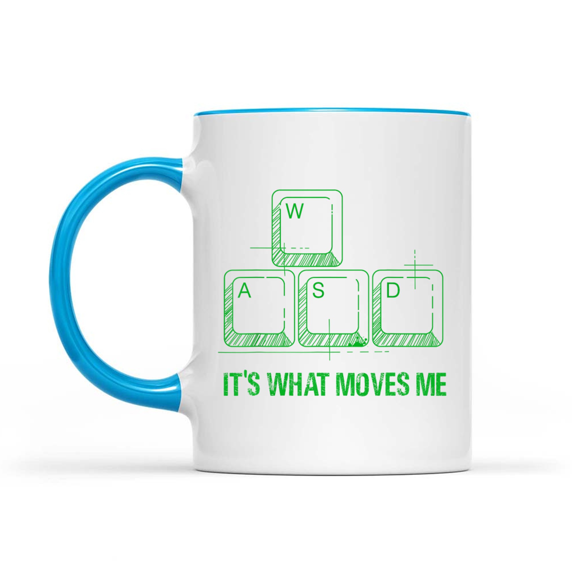 Funny WASD Its What Moves Me Video Games Gamer PC Gaming Mug