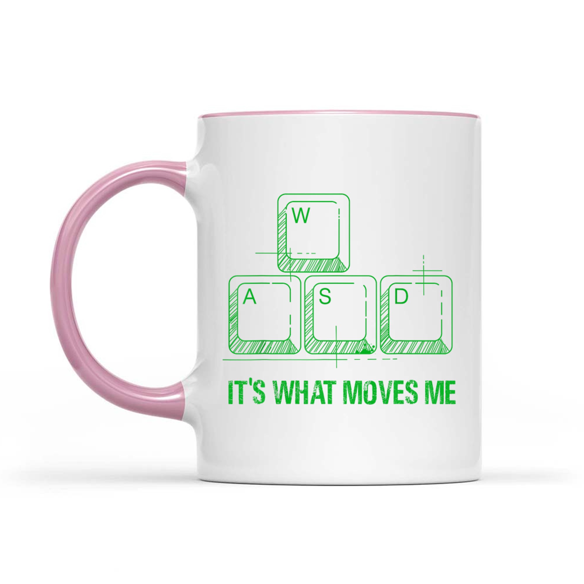 Funny WASD Its What Moves Me Video Games Gamer PC Gaming Mug