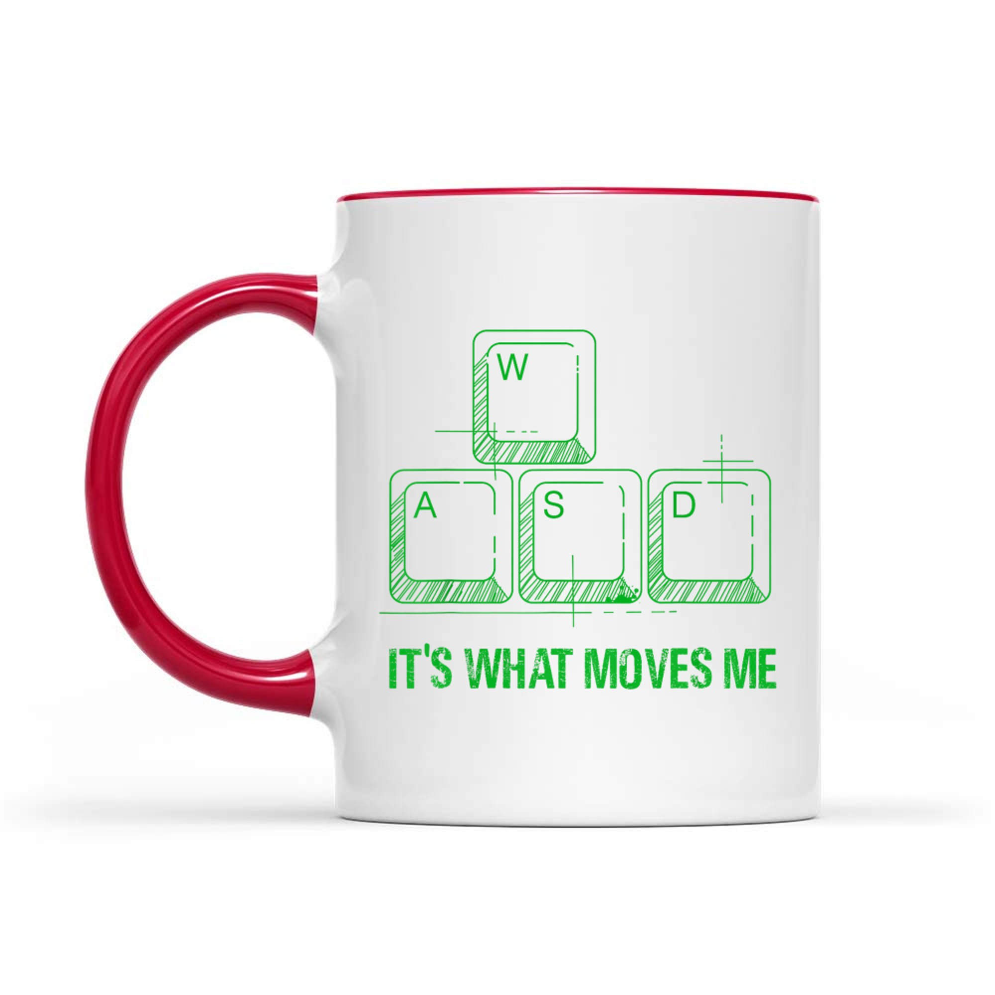 Funny WASD Its What Moves Me Video Games Gamer PC Gaming Mug