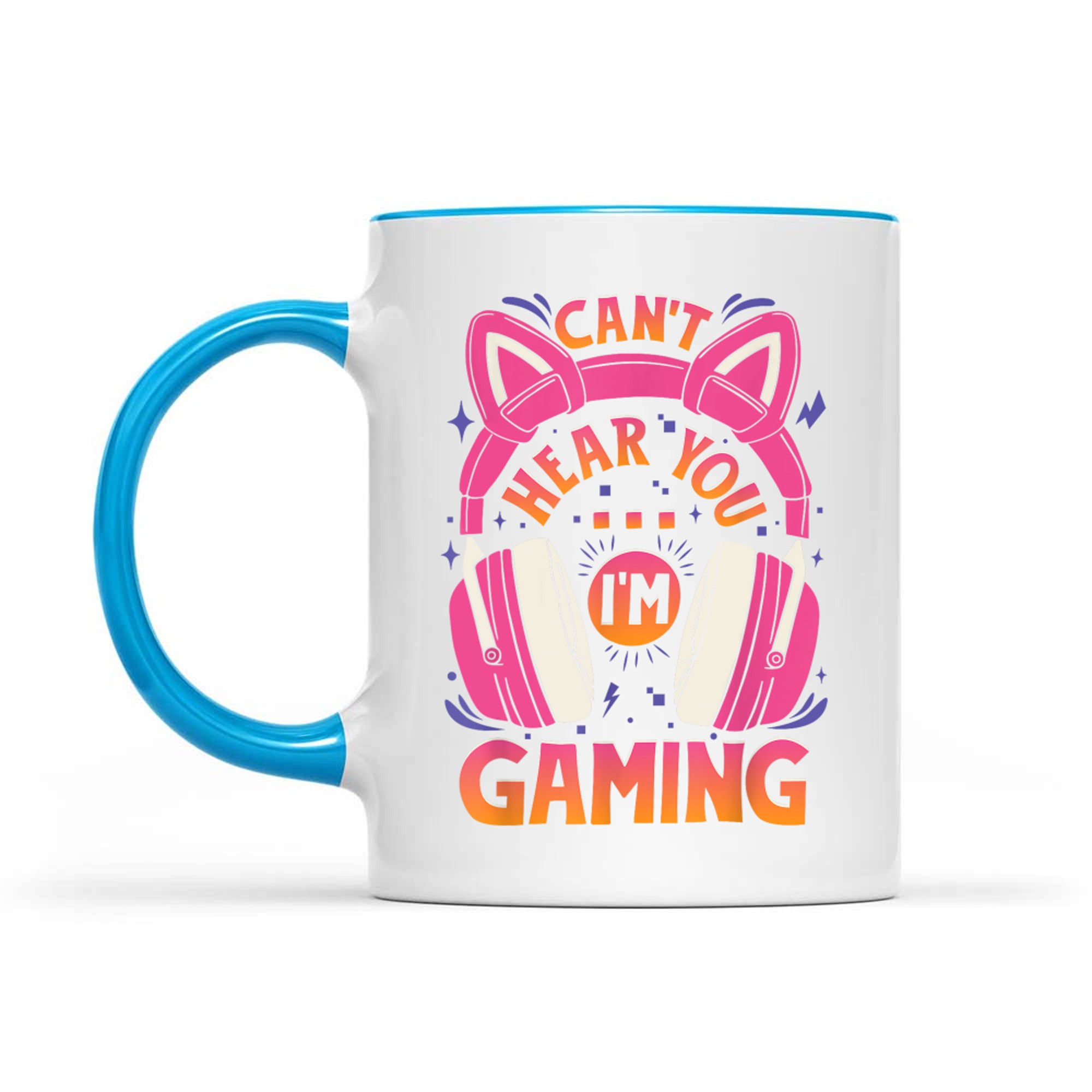 Gamer Girl Can't Hear You I'm Gaming Video Game Cute Headset Mug