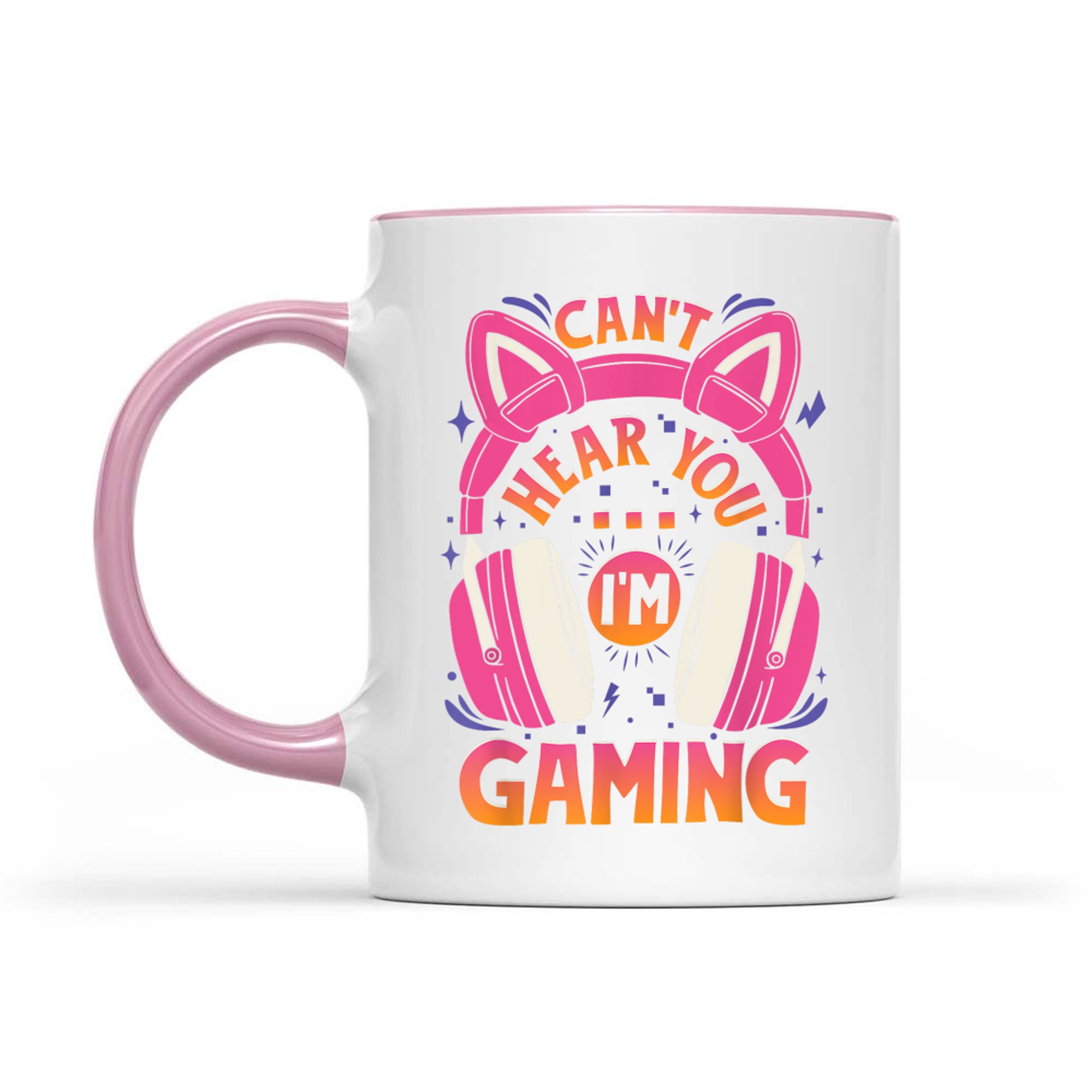 Gamer Girl Can't Hear You I'm Gaming Video Game Cute Headset Mug