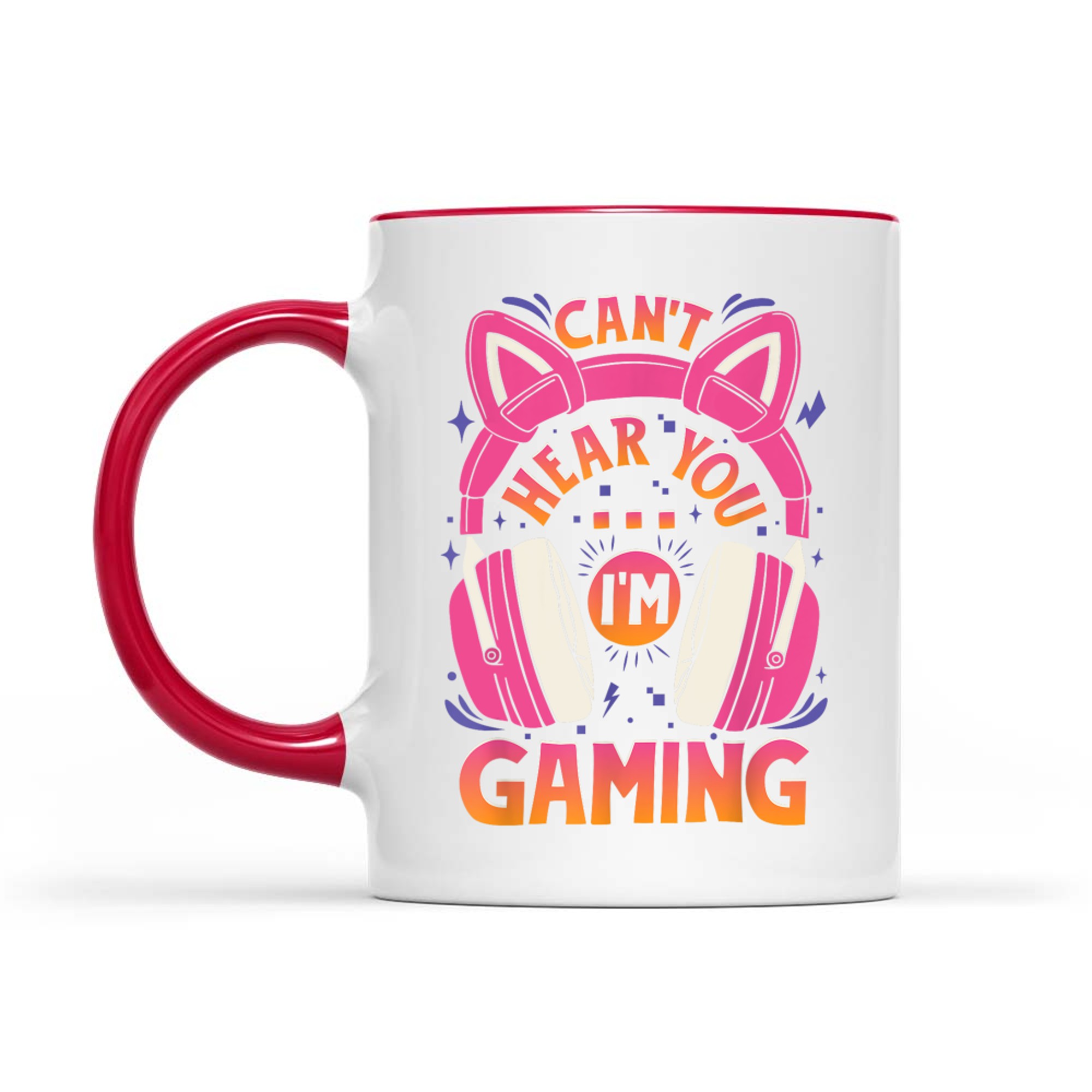 Gamer Girl Can't Hear You I'm Gaming Video Game Cute Headset Mug