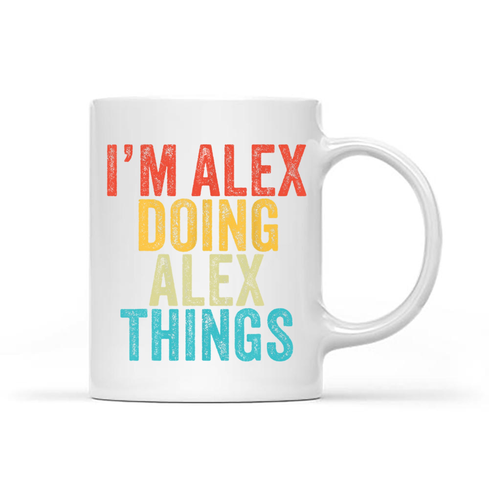 I'm Alex Doing Alex Things Funny Birthday Vintage Mug
