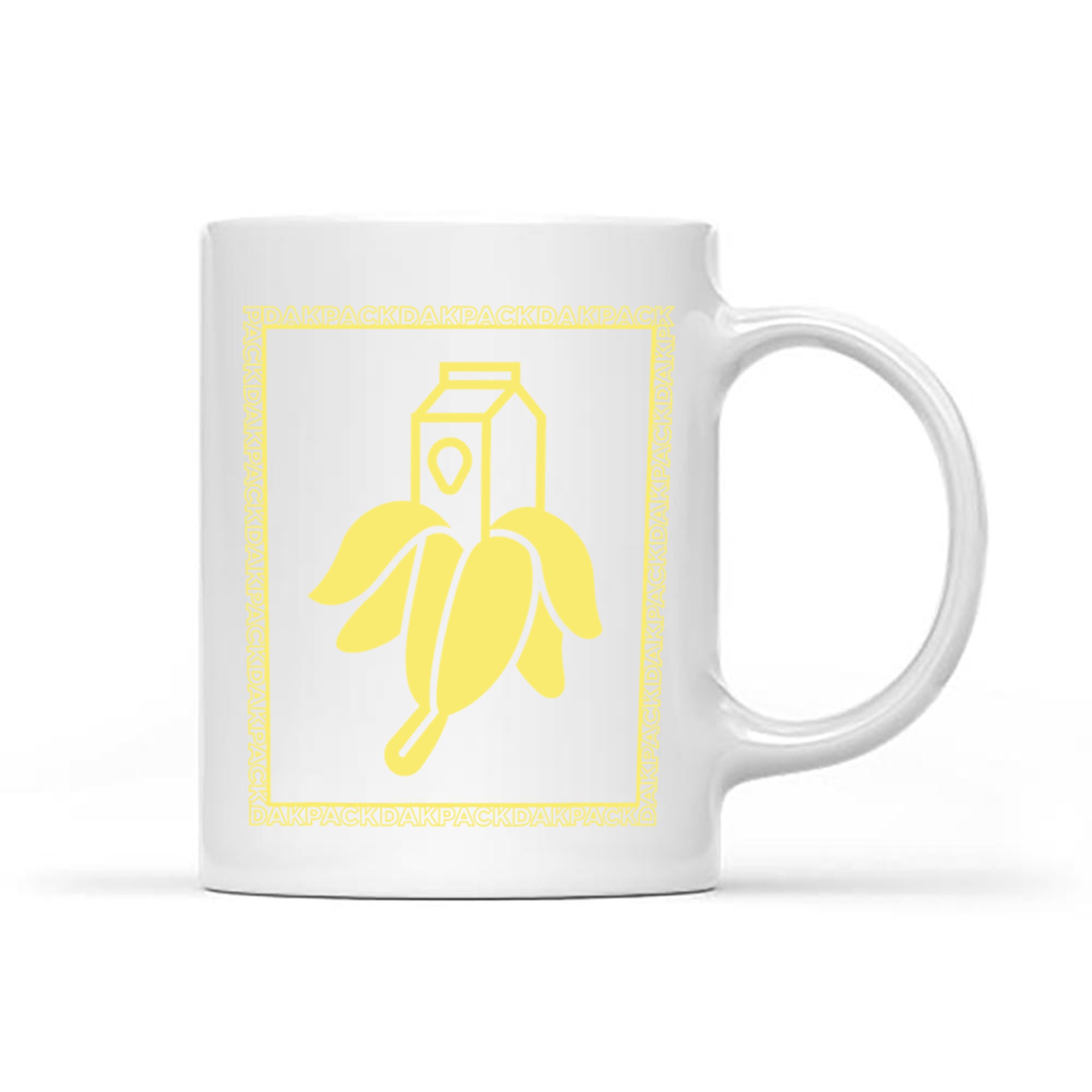 Milky Banana Funny Text Dakpack Vintage Mug