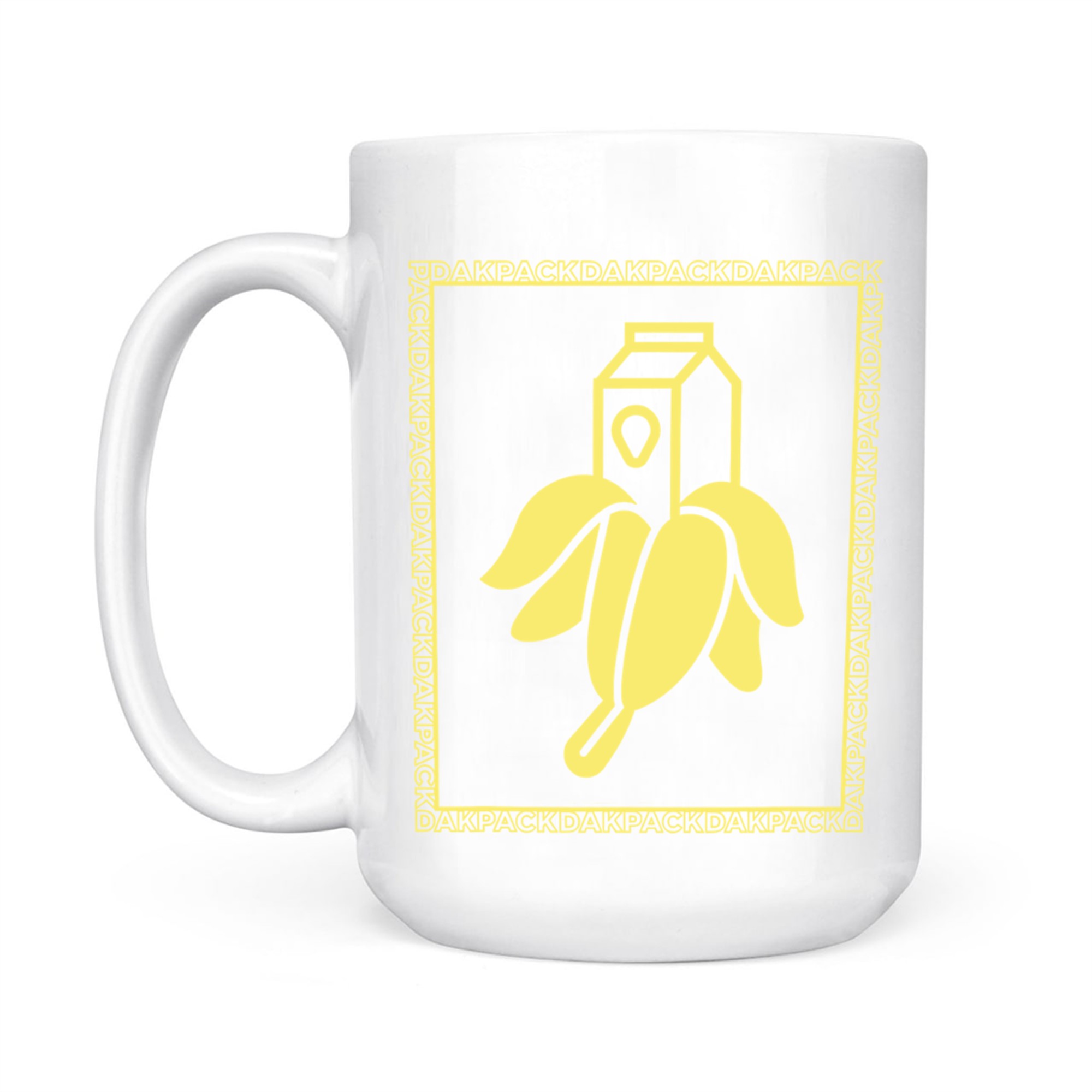 Milky Banana Funny Text Dakpack Vintage Mug