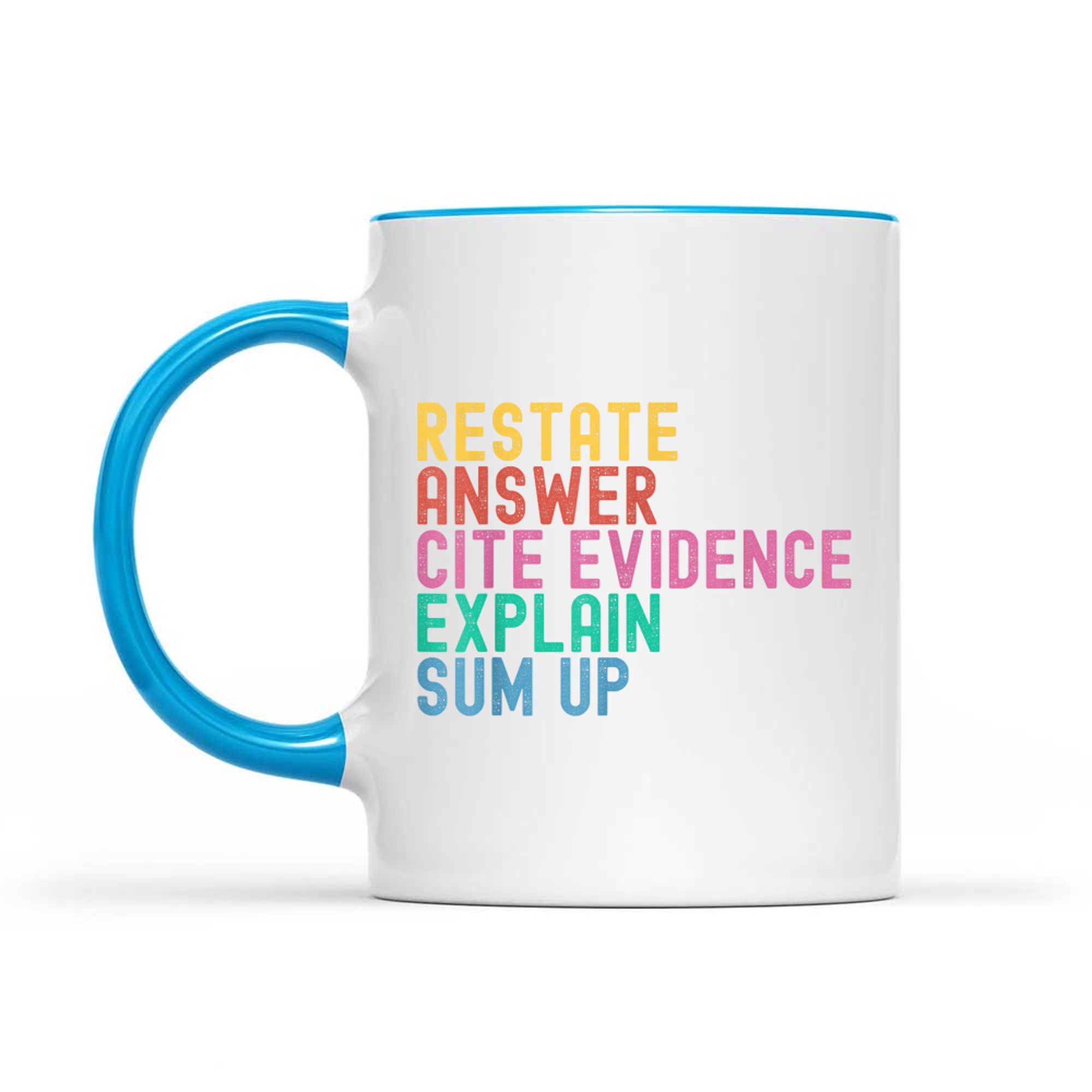 Races Writing Strategy Funny Text Evidence English Teacher Mug