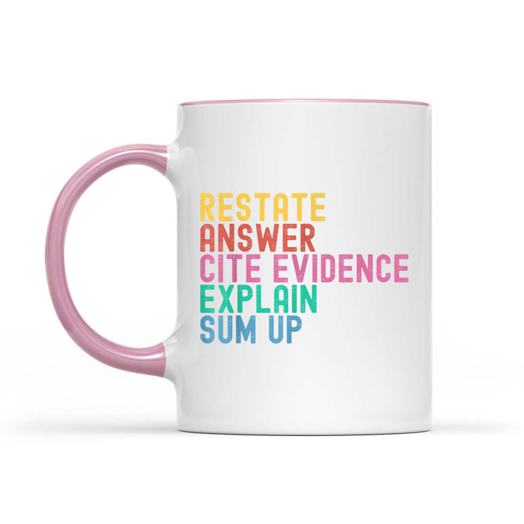 Races Writing Strategy Funny Text Evidence English Teacher Mug