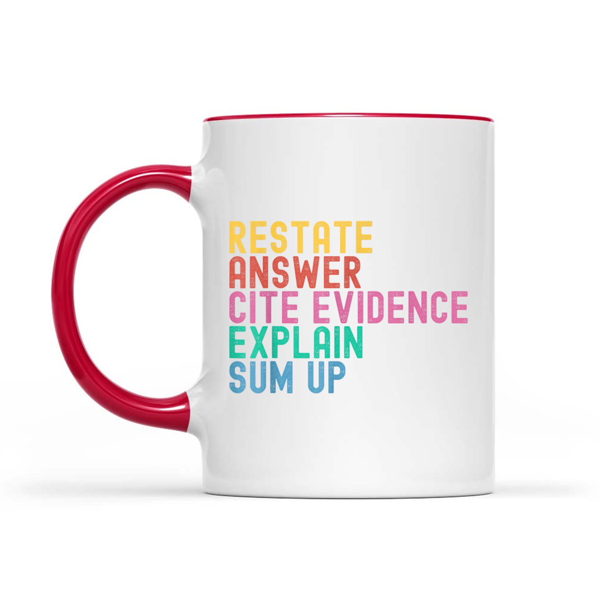 Races Writing Strategy Funny Text Evidence English Teacher Mug