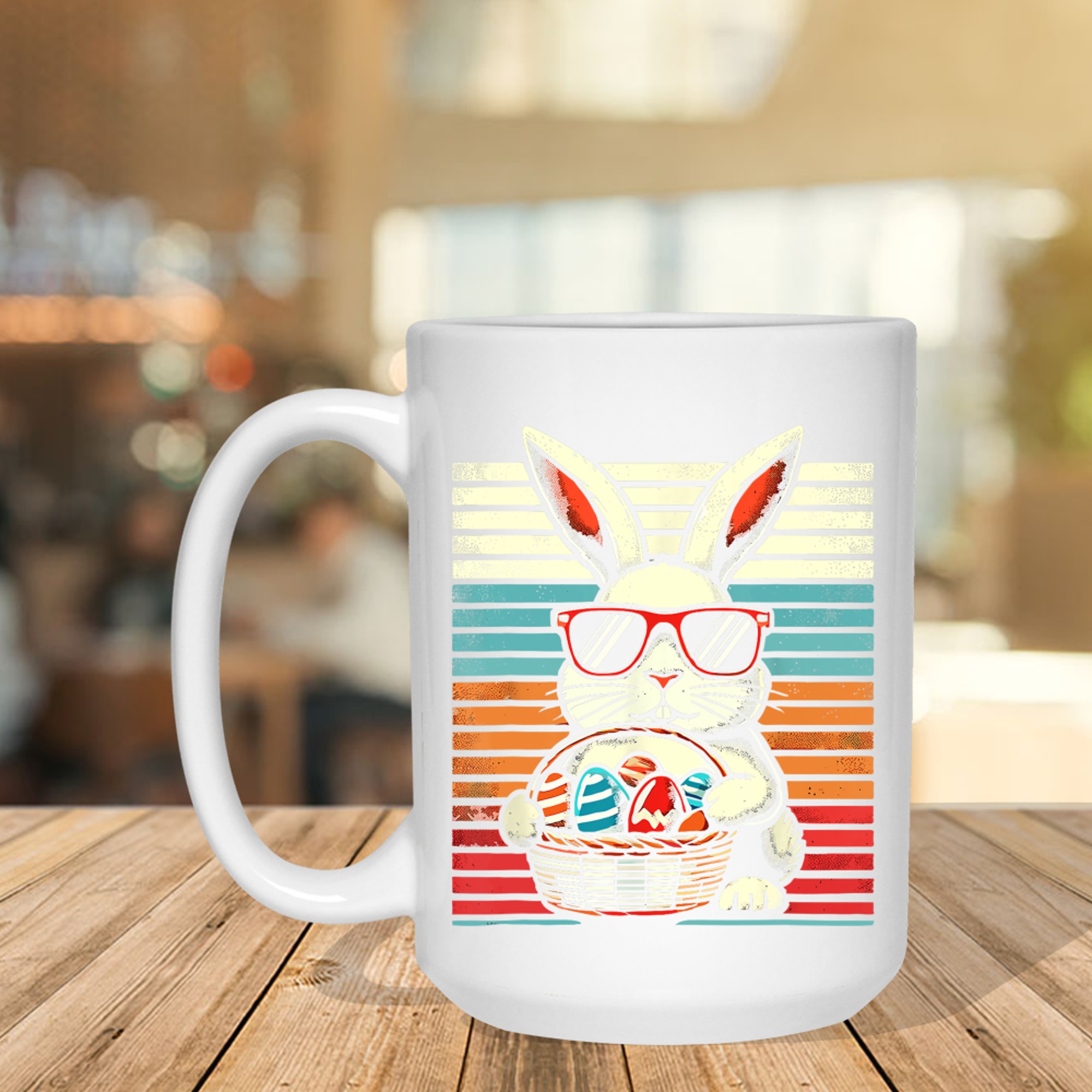 Retro Easter Bunny Funny Easter Mug