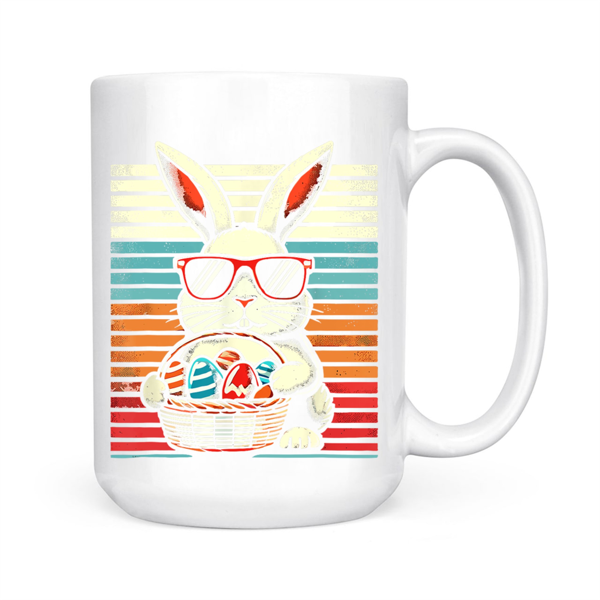 Retro Easter Bunny Funny Easter Mug