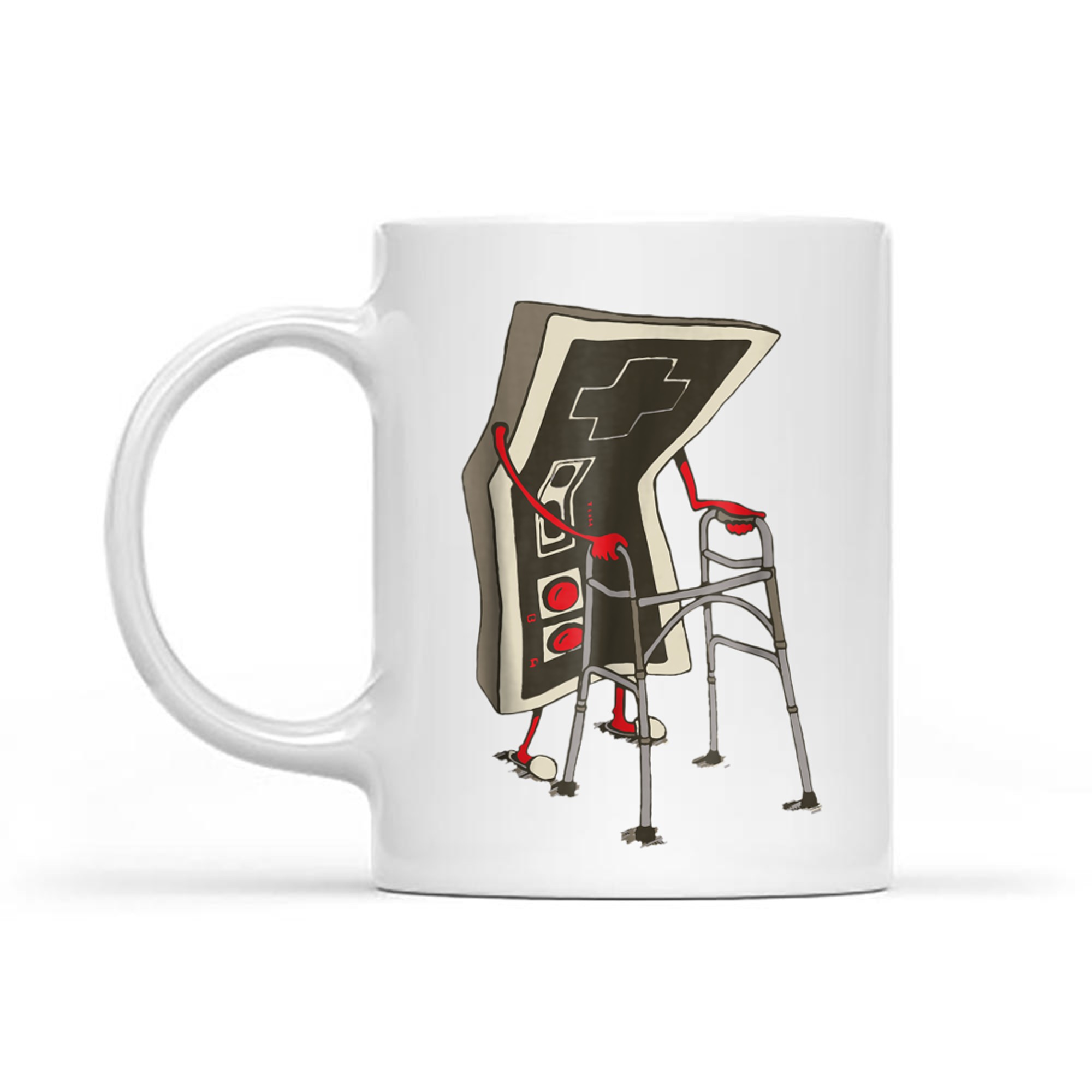Retro Gamer Funny Old School Controller Vintage Video Game Fans Mug
