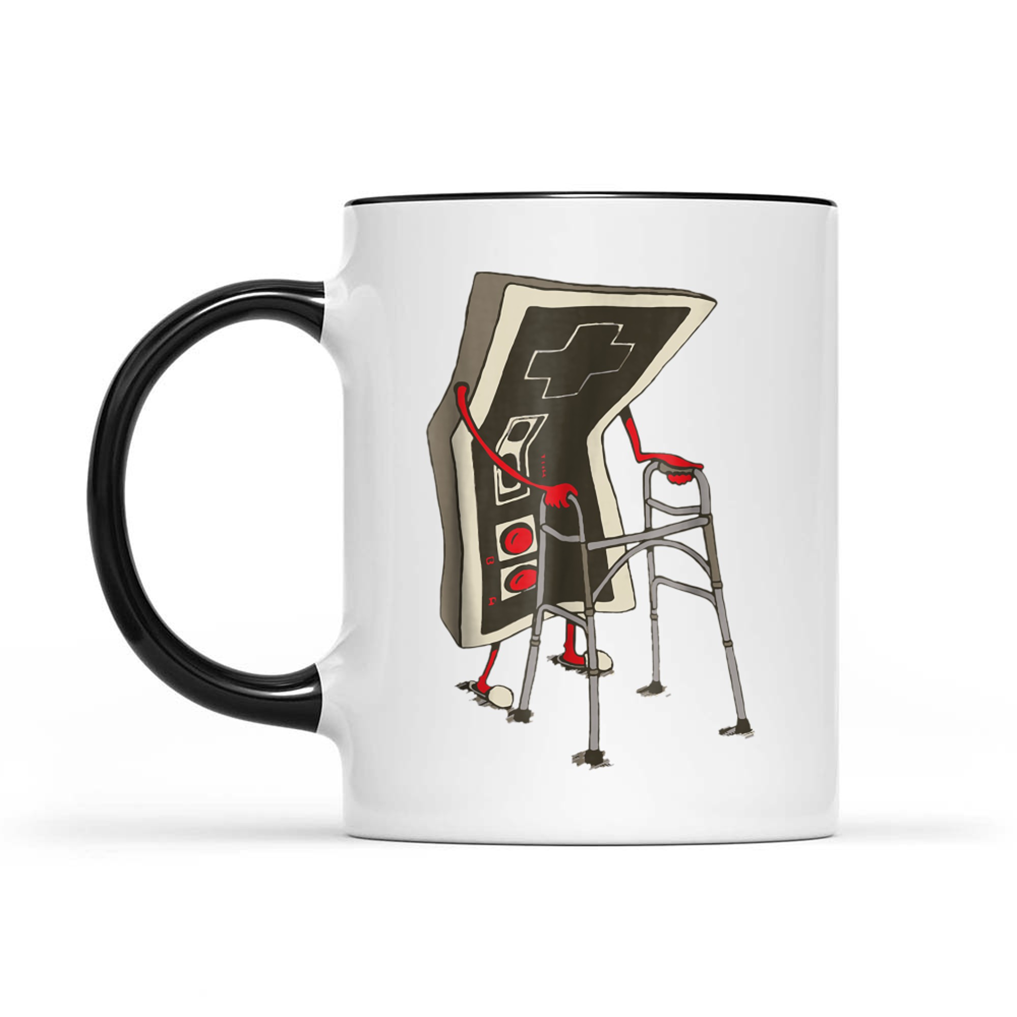 Retro Gamer Funny Old School Controller Vintage Video Game Fans Mug