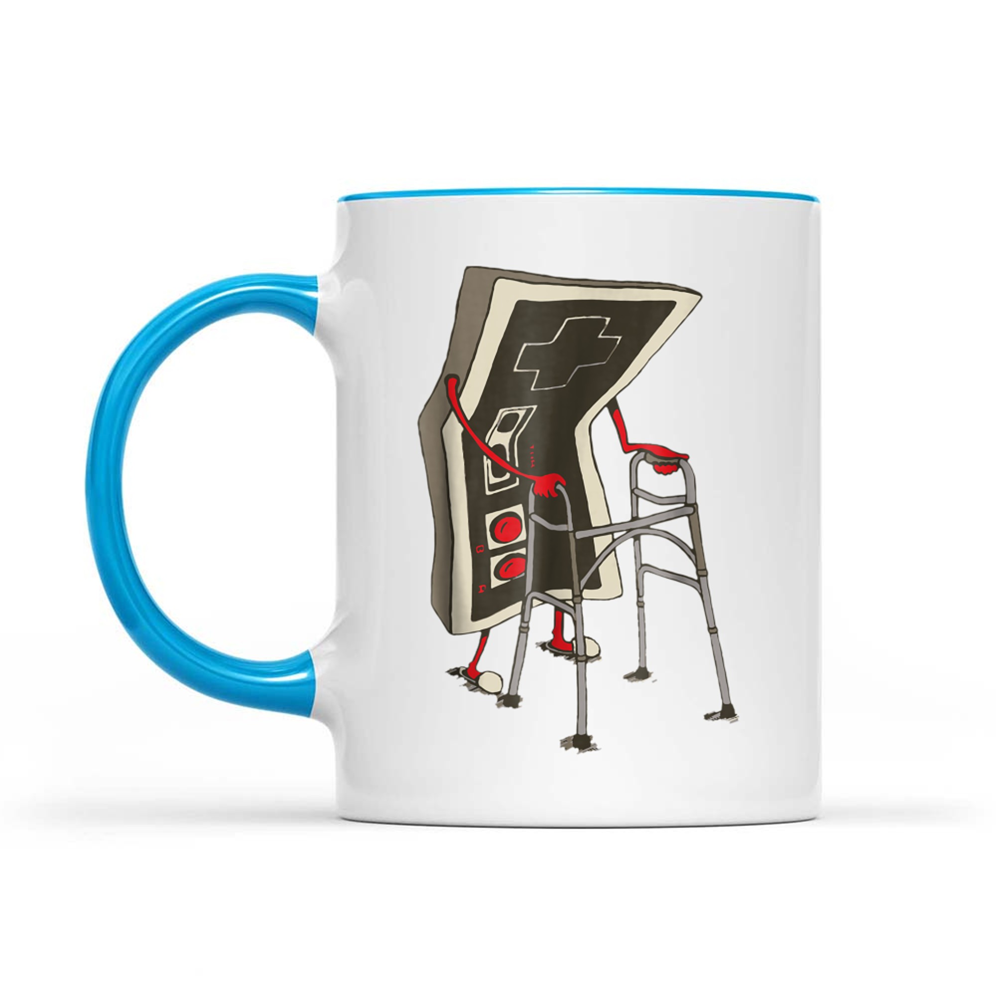 Retro Gamer Funny Old School Controller Vintage Video Game Fans Mug