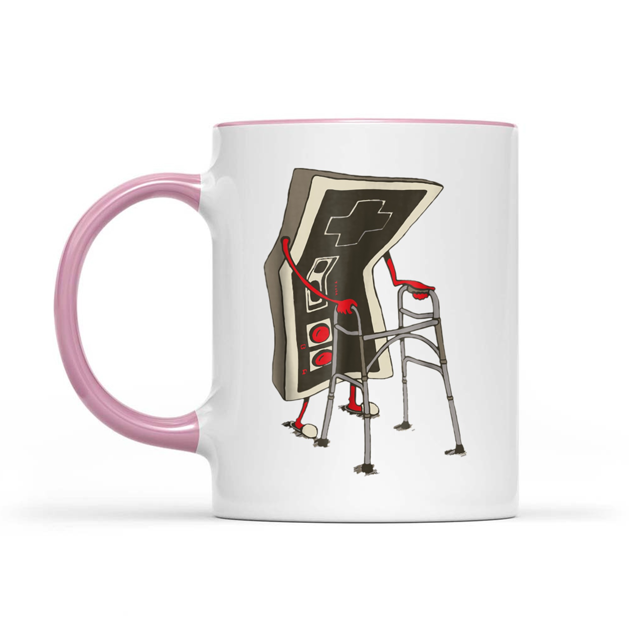 Retro Gamer Funny Old School Controller Vintage Video Game Fans Mug