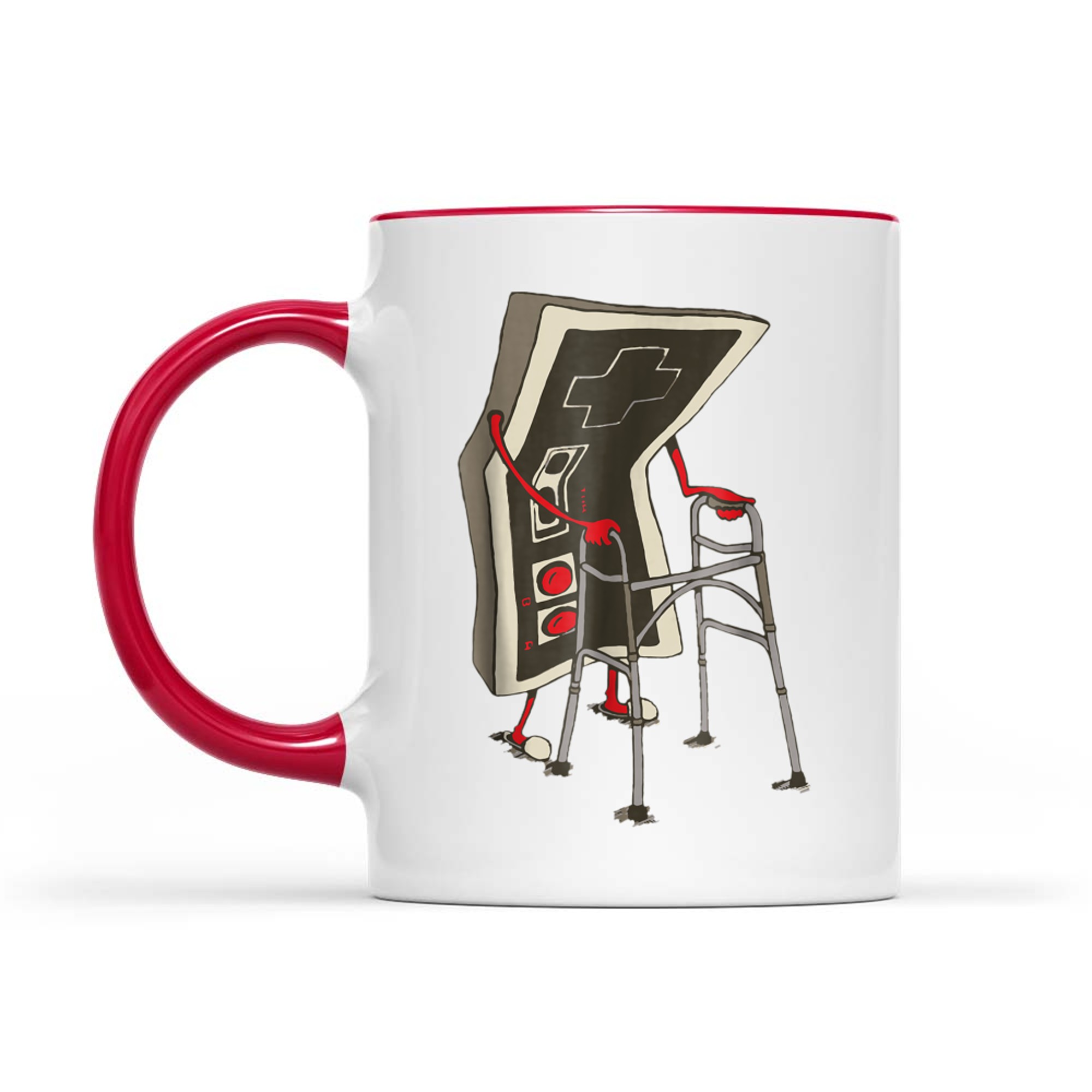 Retro Gamer Funny Old School Controller Vintage Video Game Fans Mug