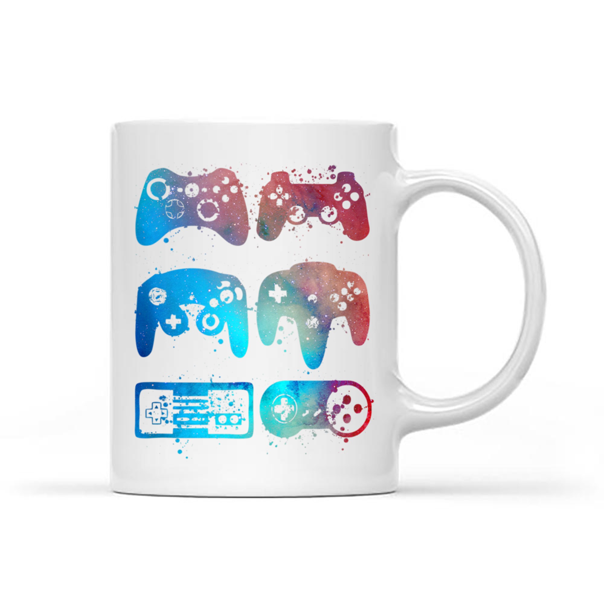 Retro Video Game Controllers Gaming Gamer Mug