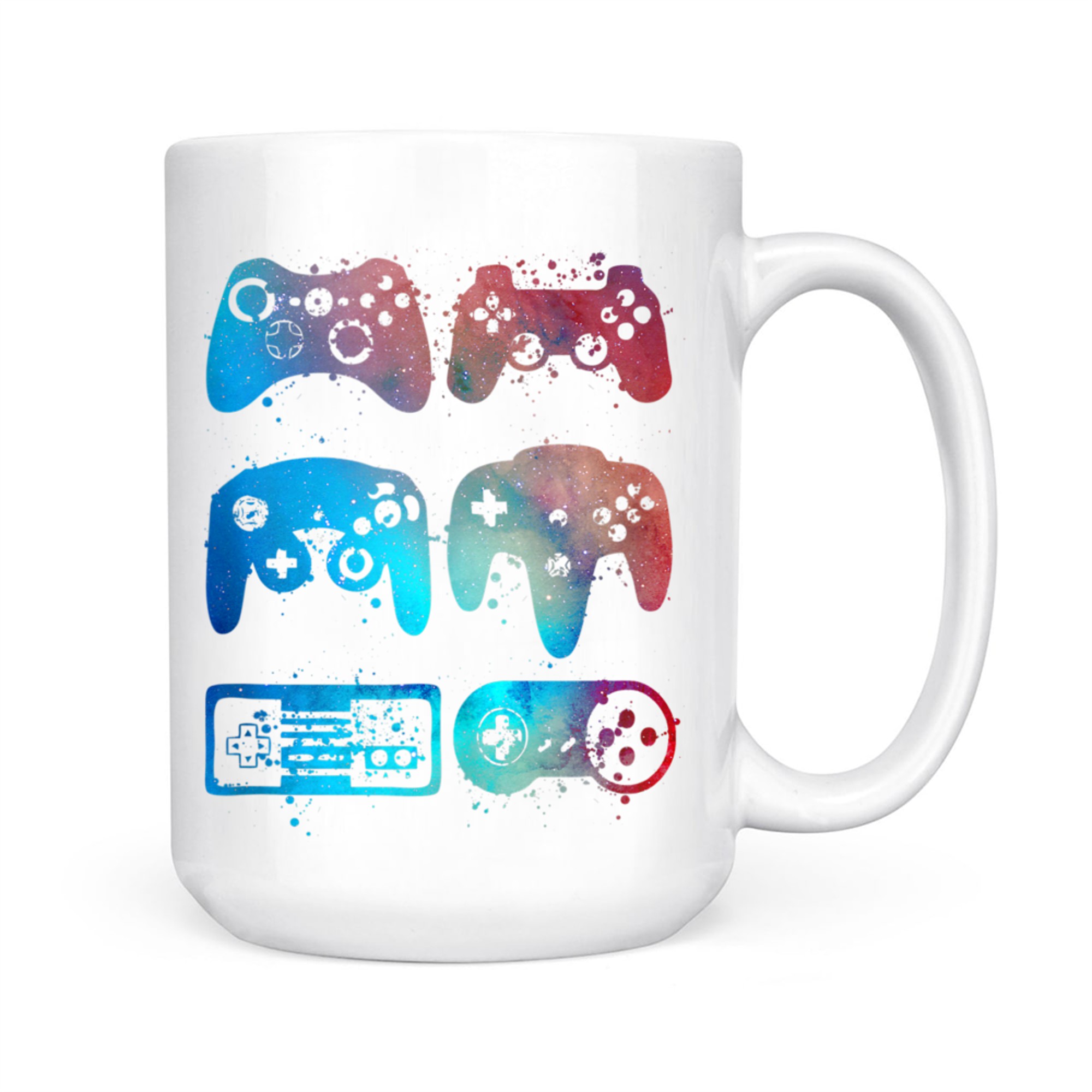 Retro Video Game Controllers Gaming Gamer Mug