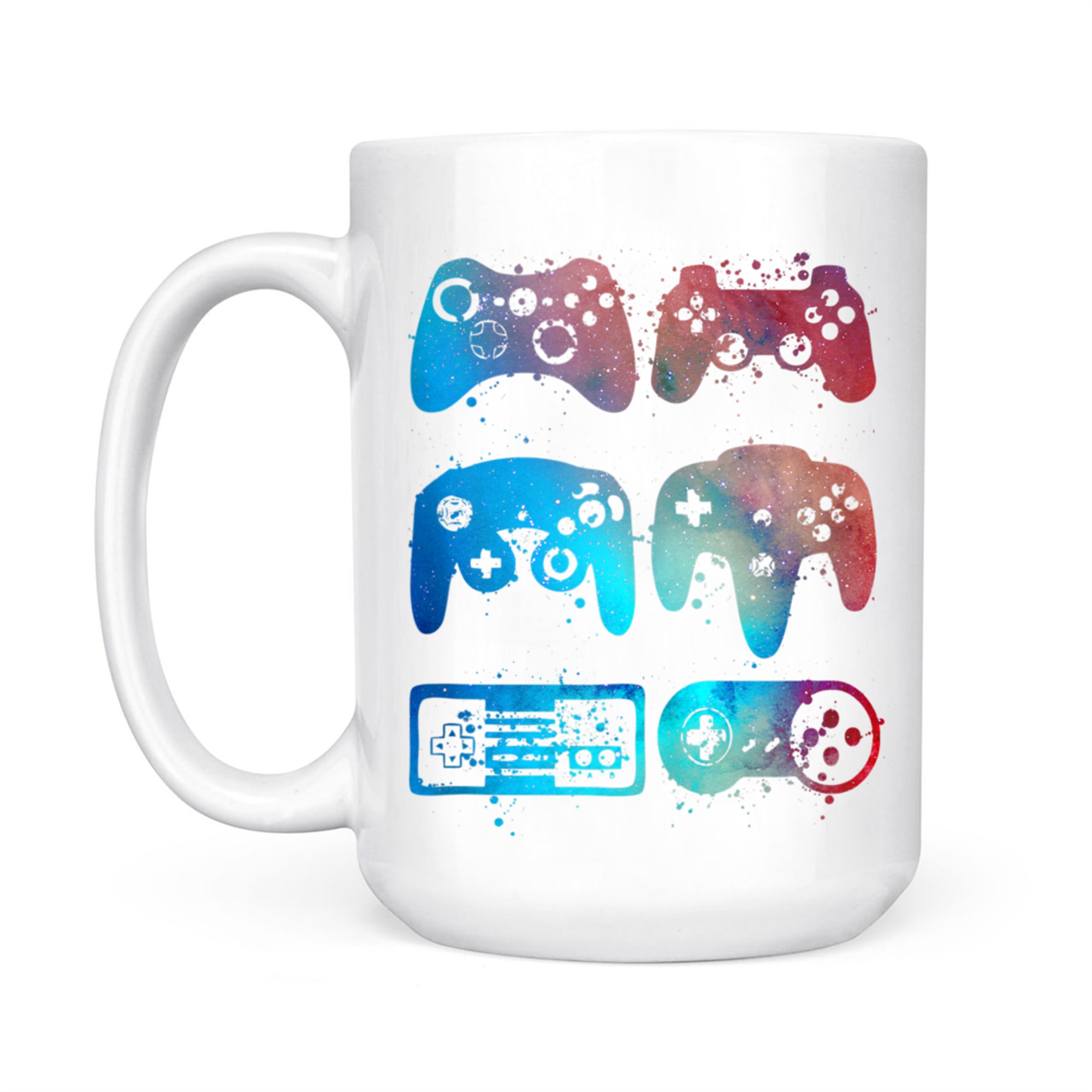 Retro Video Game Controllers Gaming Gamer Mug