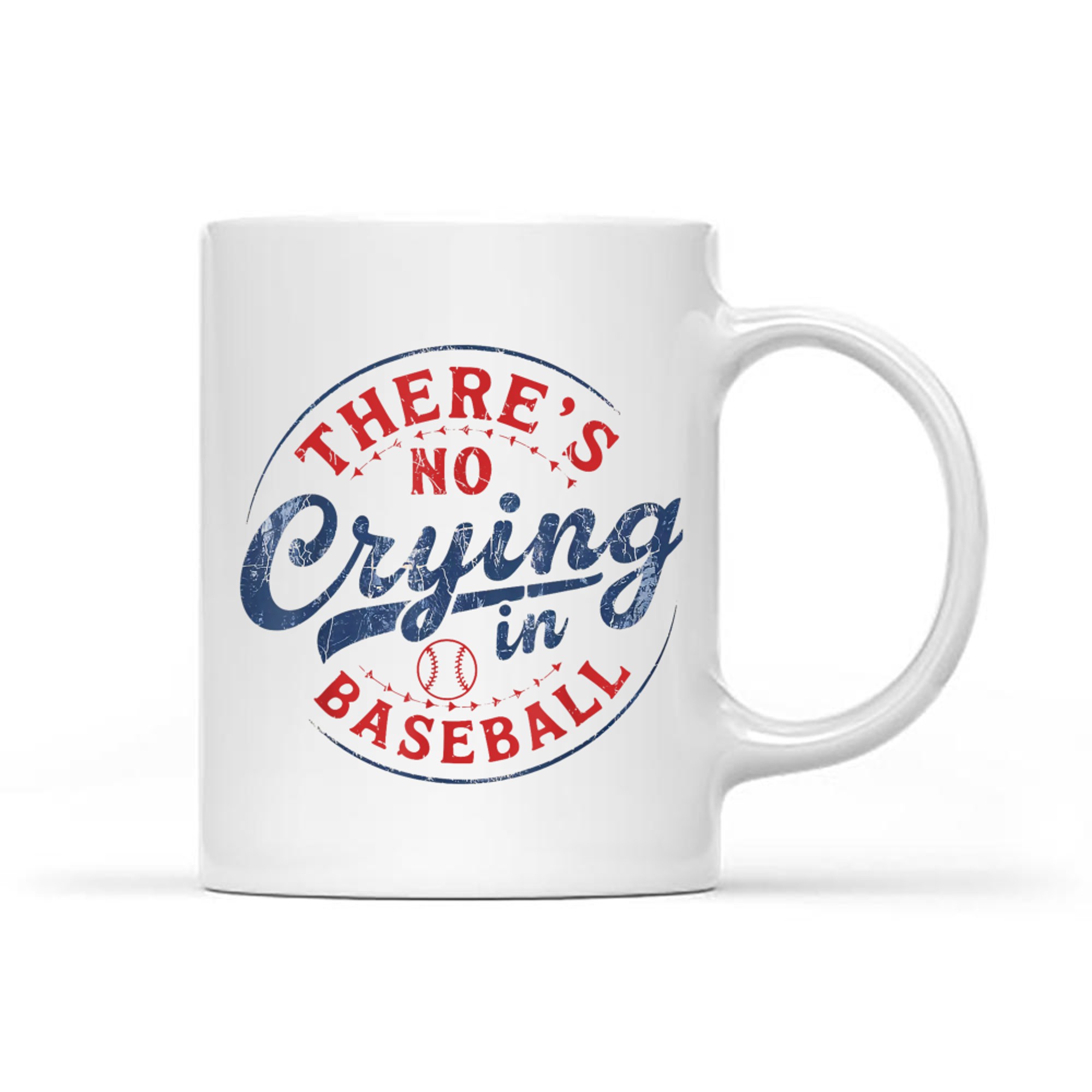 There Is No Crying In Baseball Funny Game Day Baseball Mom Mug