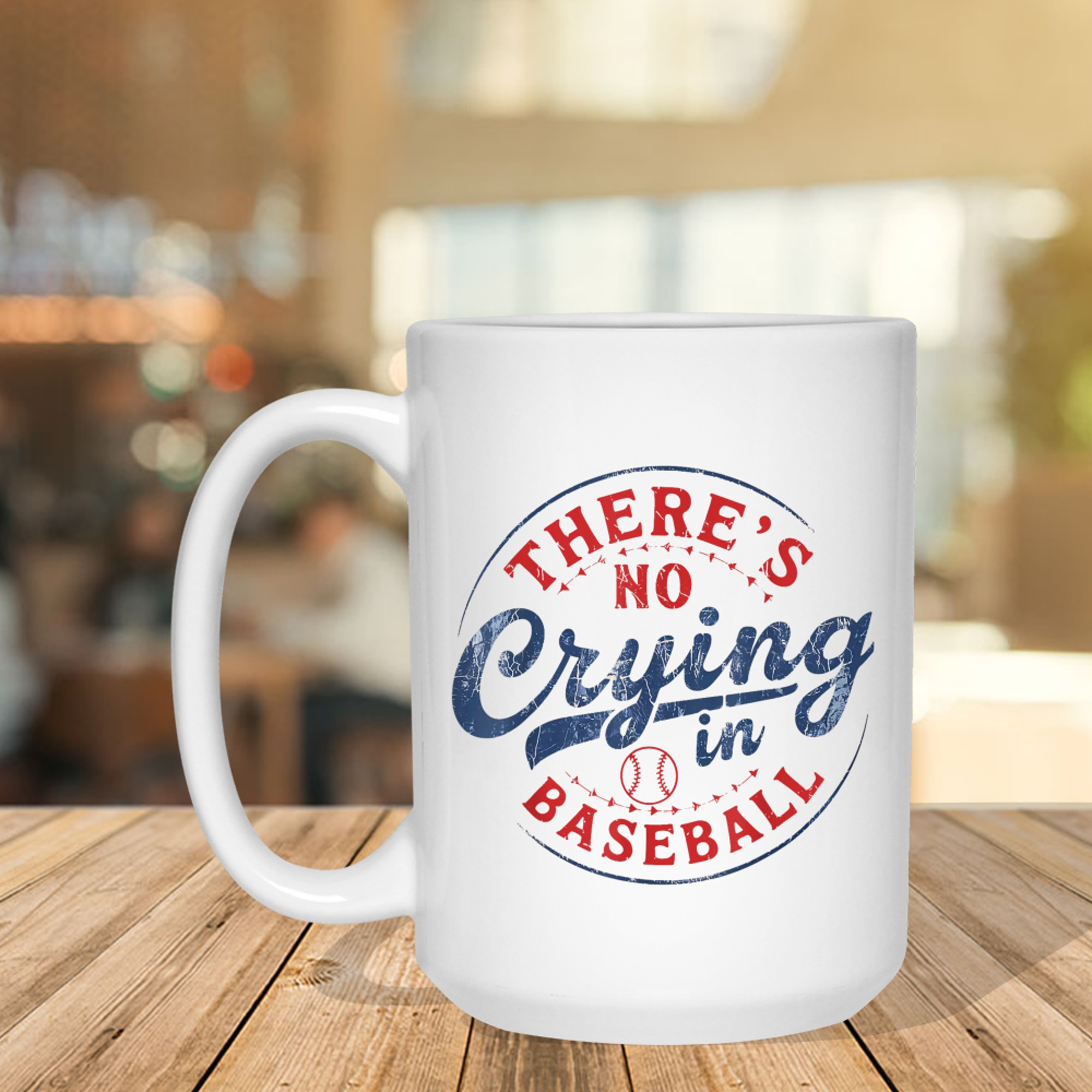 There Is No Crying In Baseball Funny Game Day Baseball Mom Mug