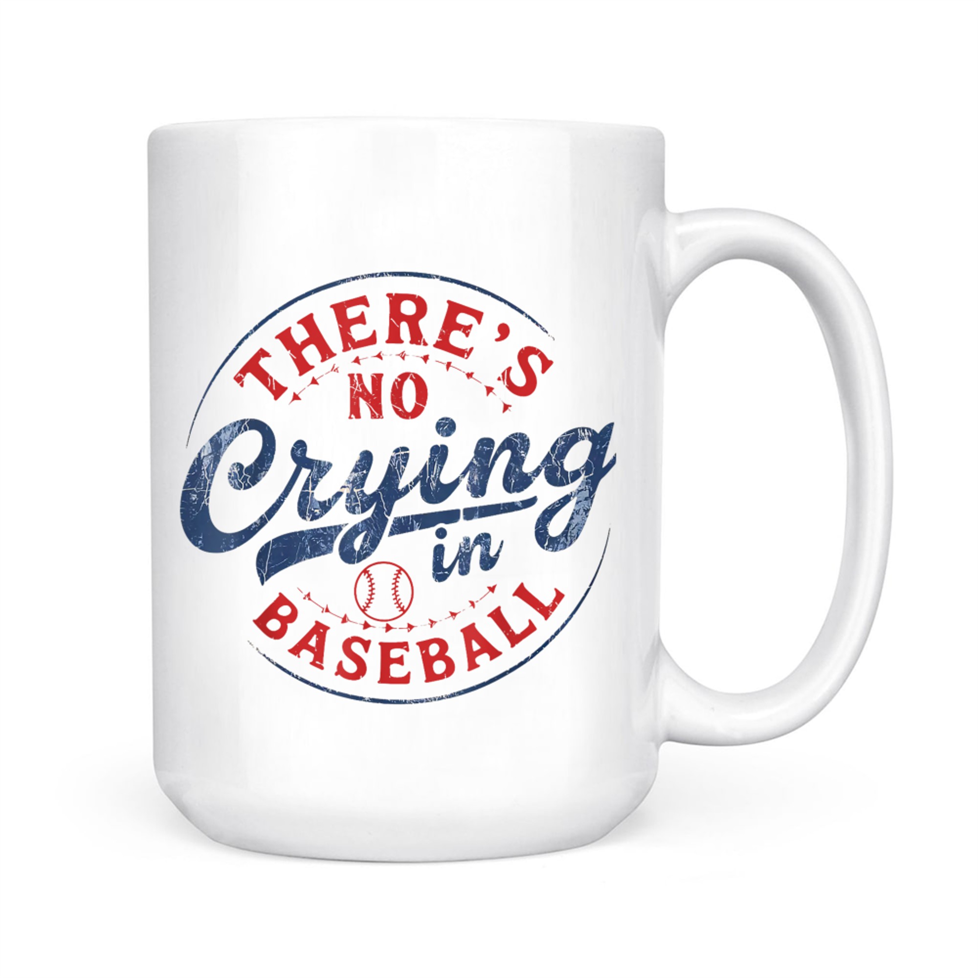 There Is No Crying In Baseball Funny Game Day Baseball Mom Mug